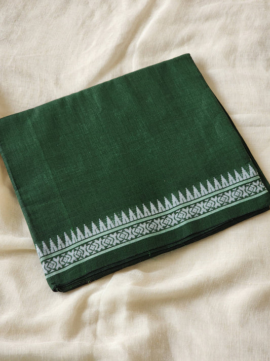 Green Dhonekhali Cotton Saree
