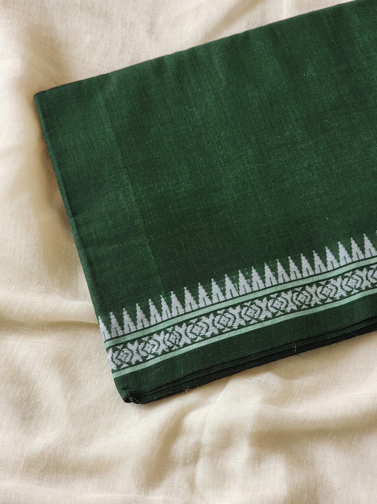 Green Dhonekhali Cotton Saree