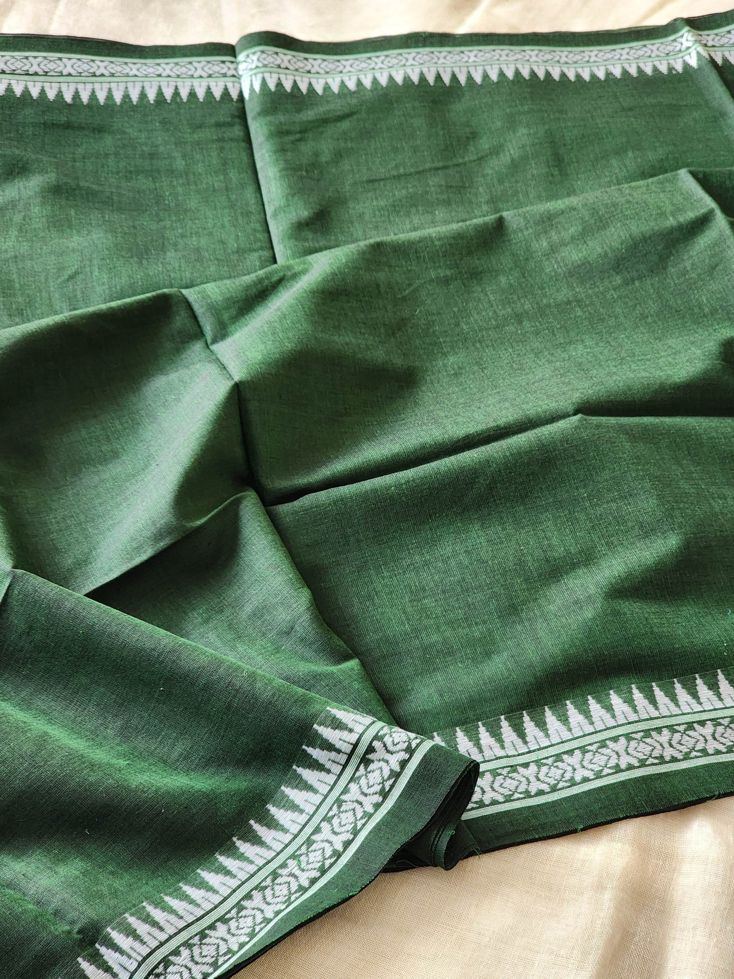 Green Dhonekhali Cotton Saree