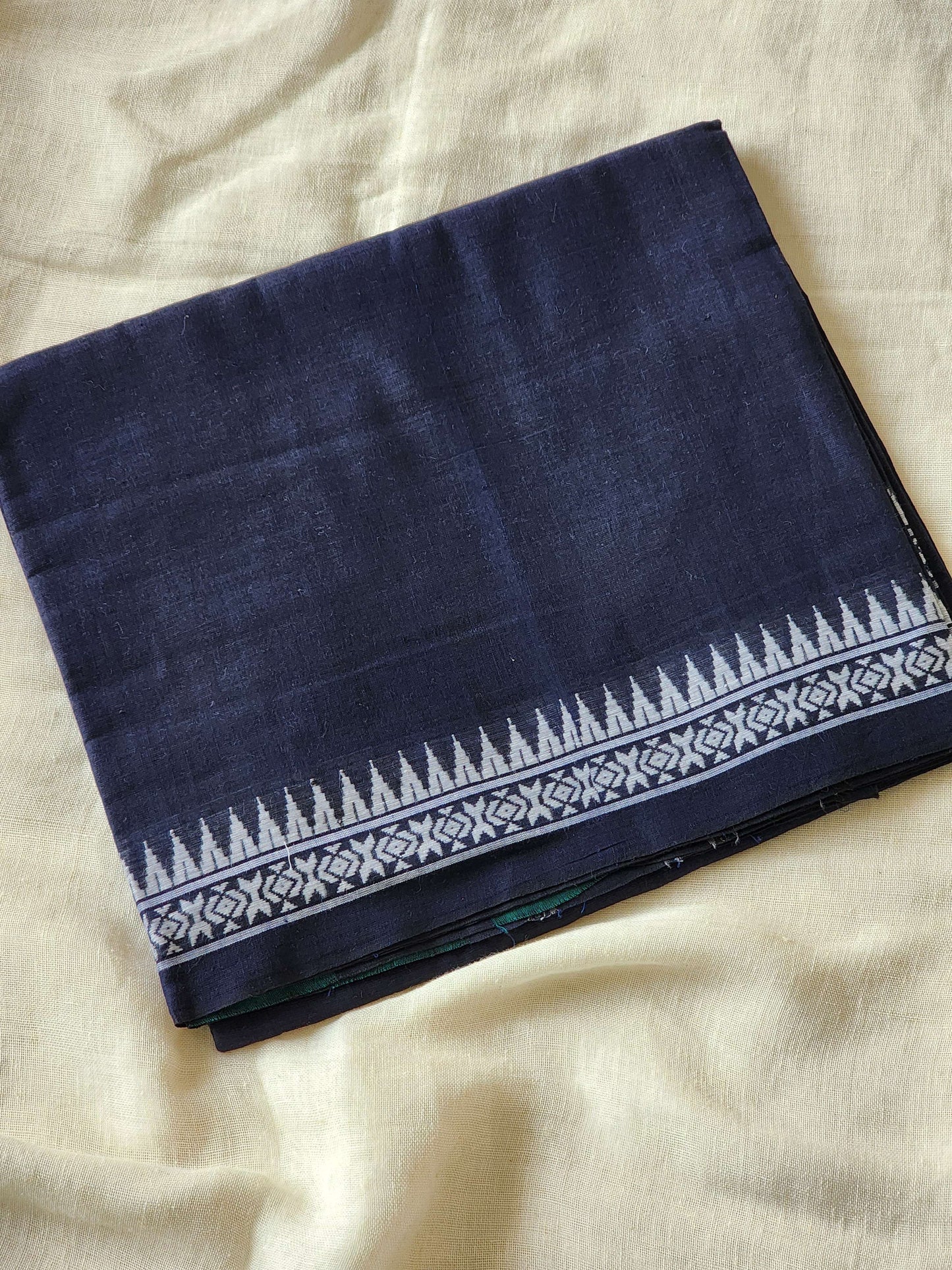 Blue Dhonekhali Cotton Saree