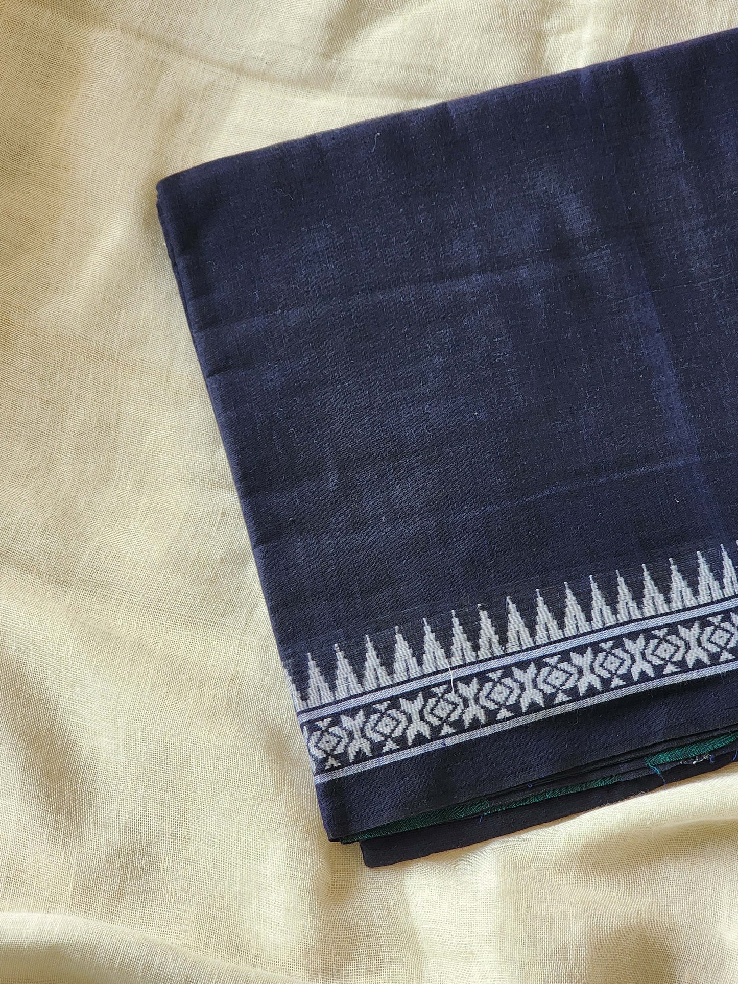 Blue Dhonekhali Cotton Saree