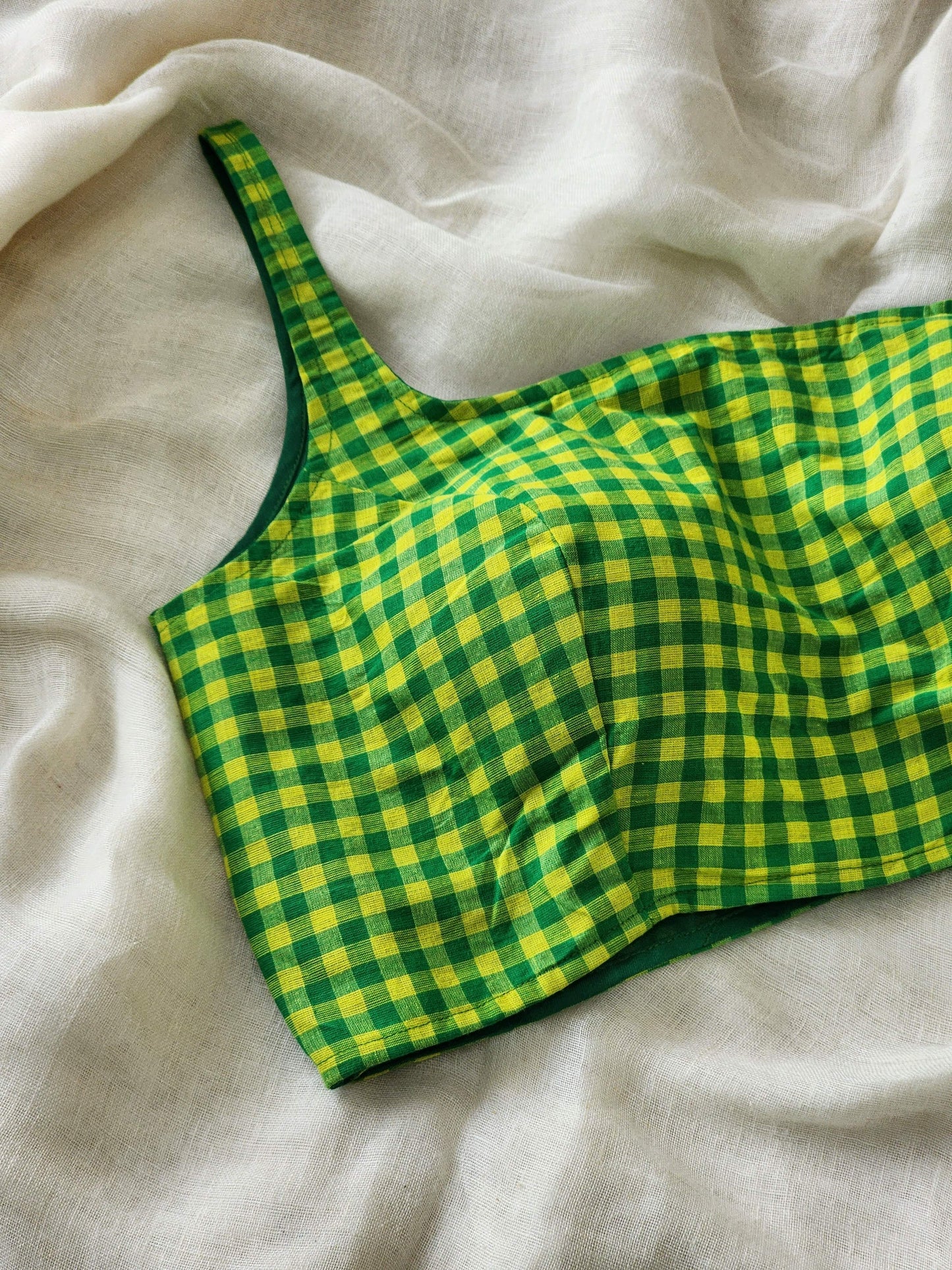Green cotton blouse