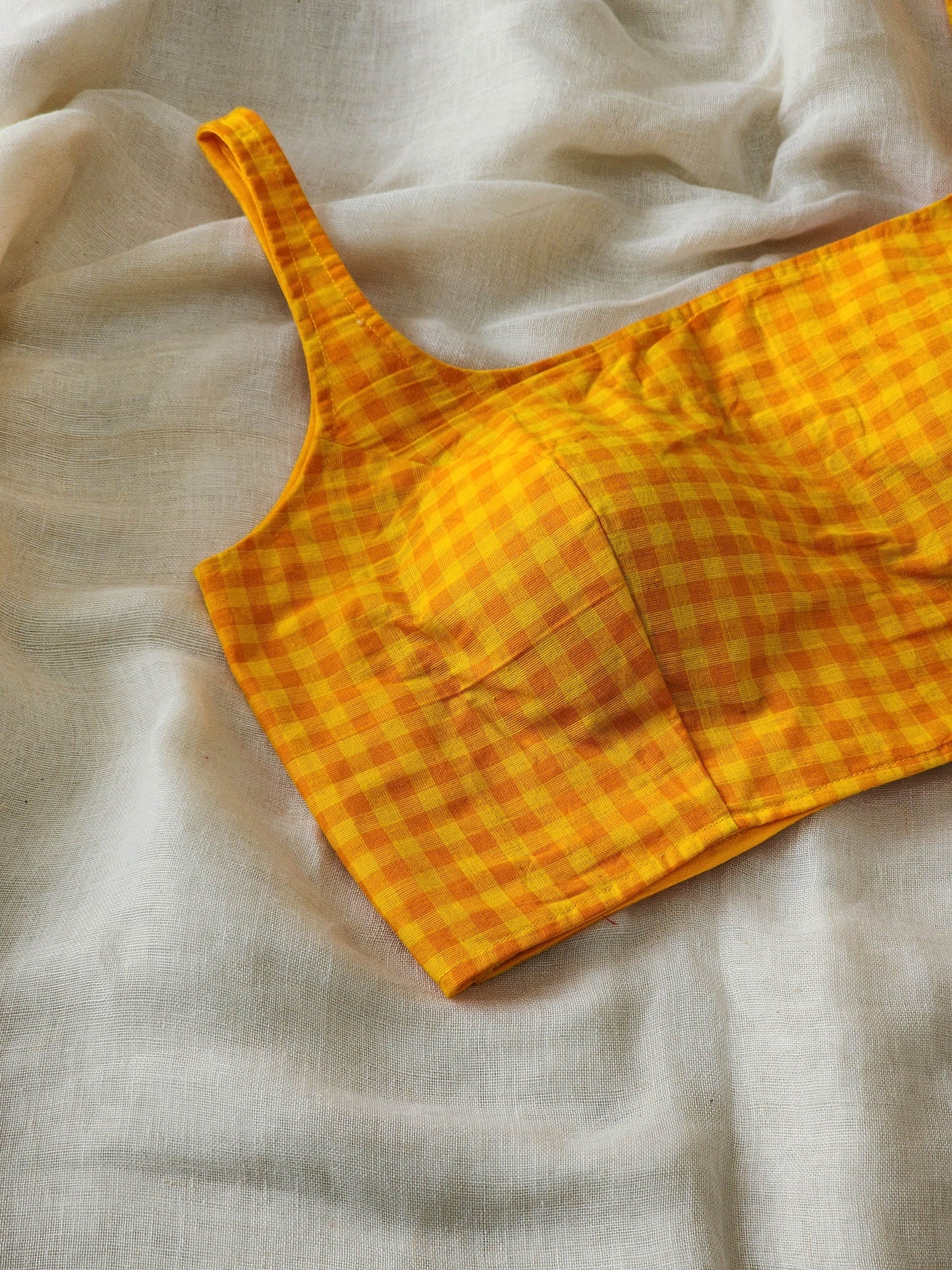 Yellow cotton blouse