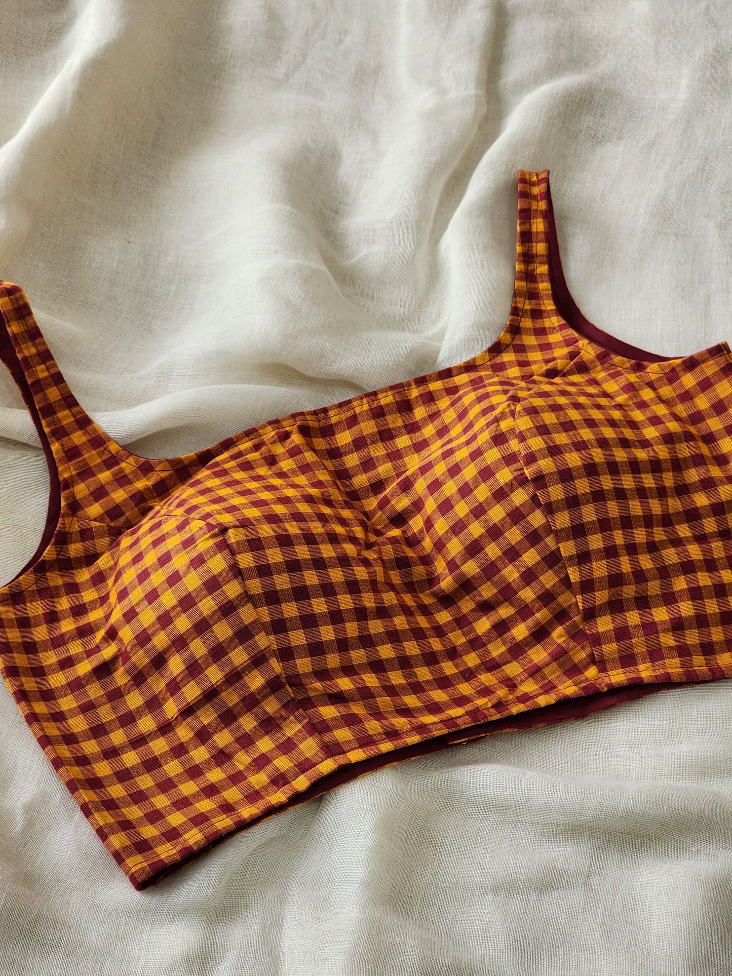 Maroon cotton blouse