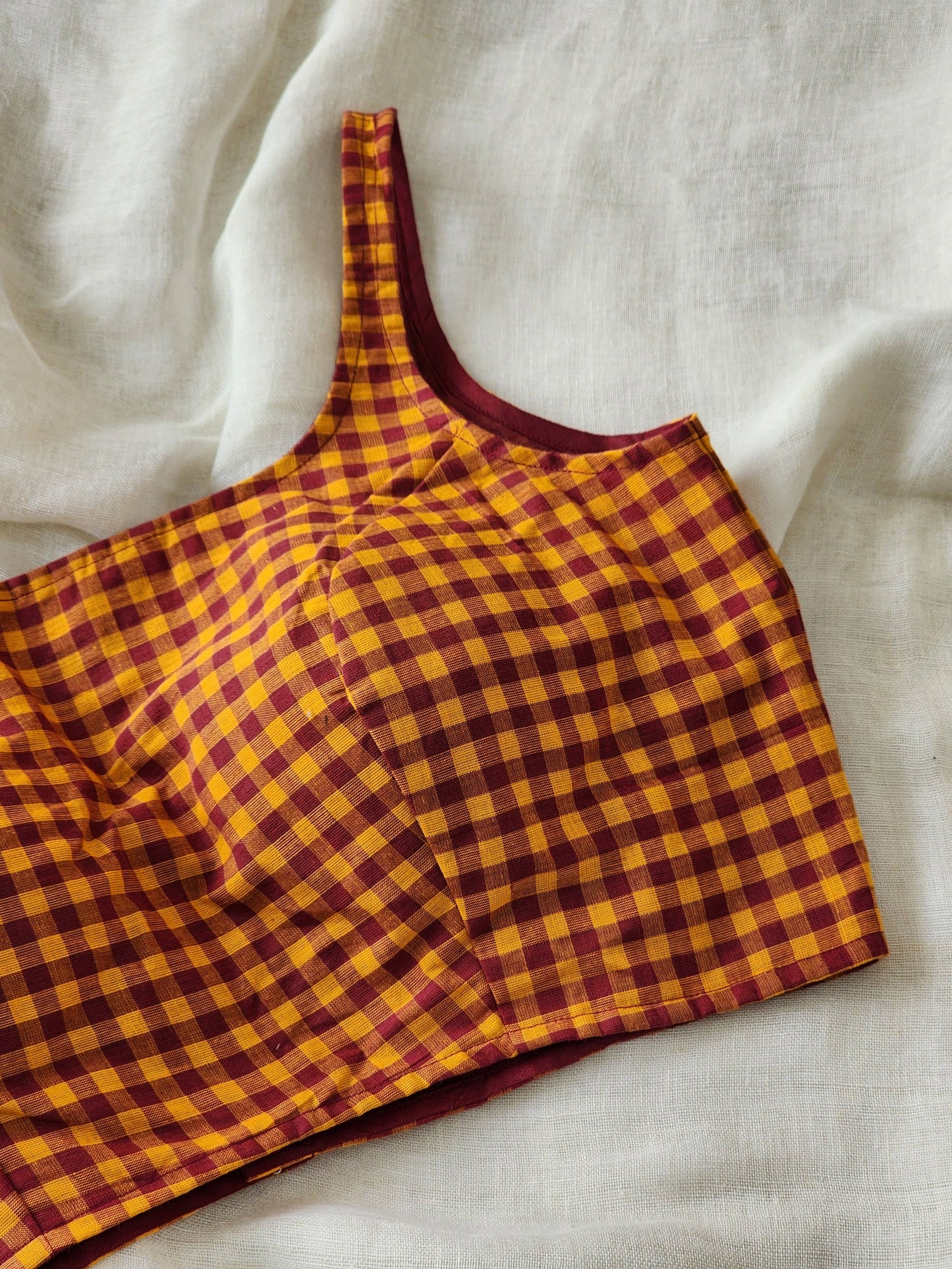 Maroon cotton blouse