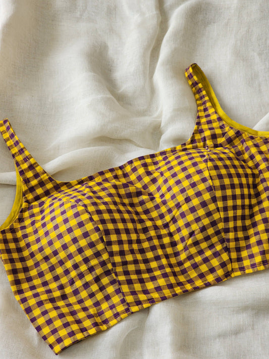 Purple cotton blouse