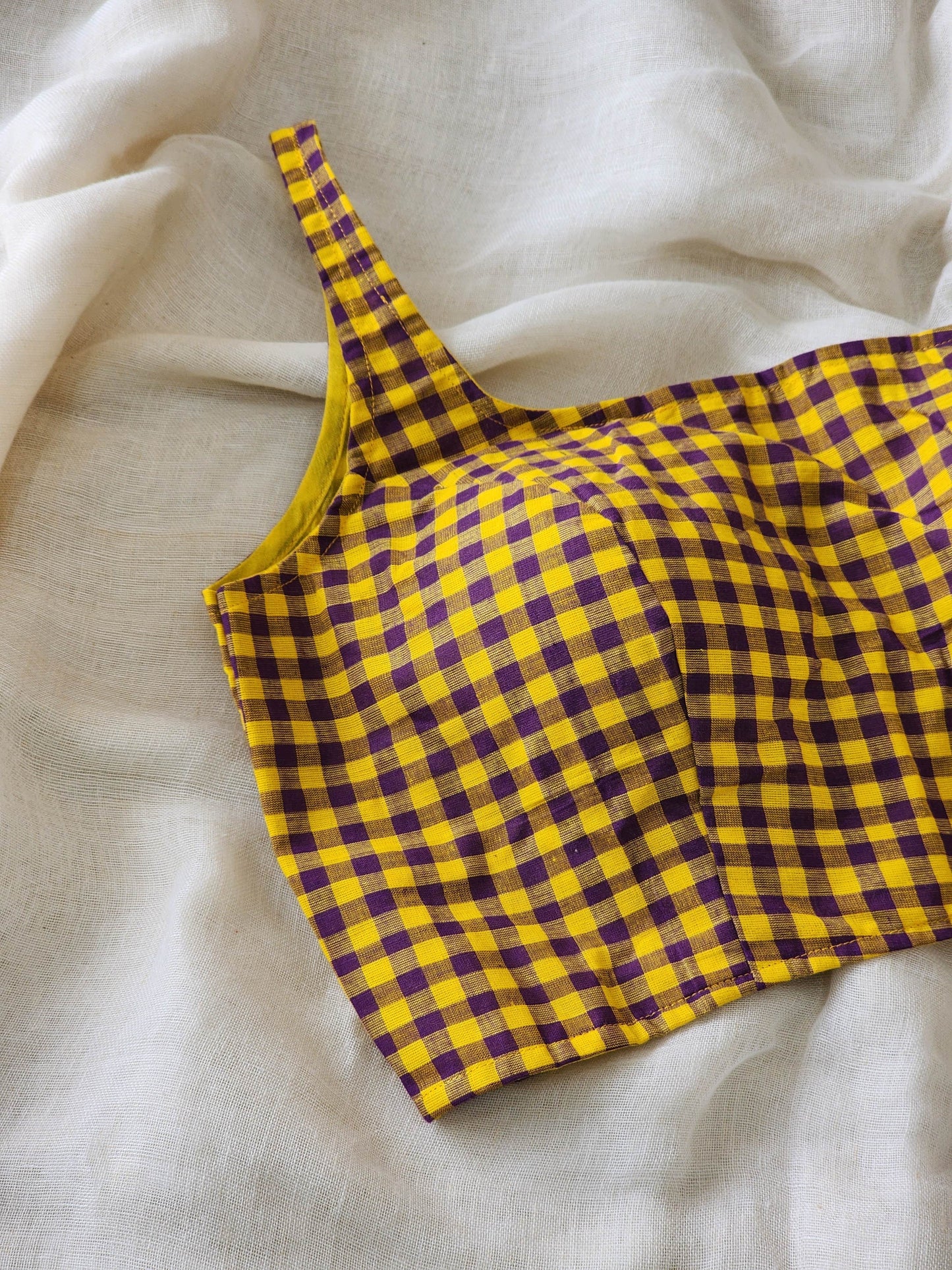 Purple cotton blouse