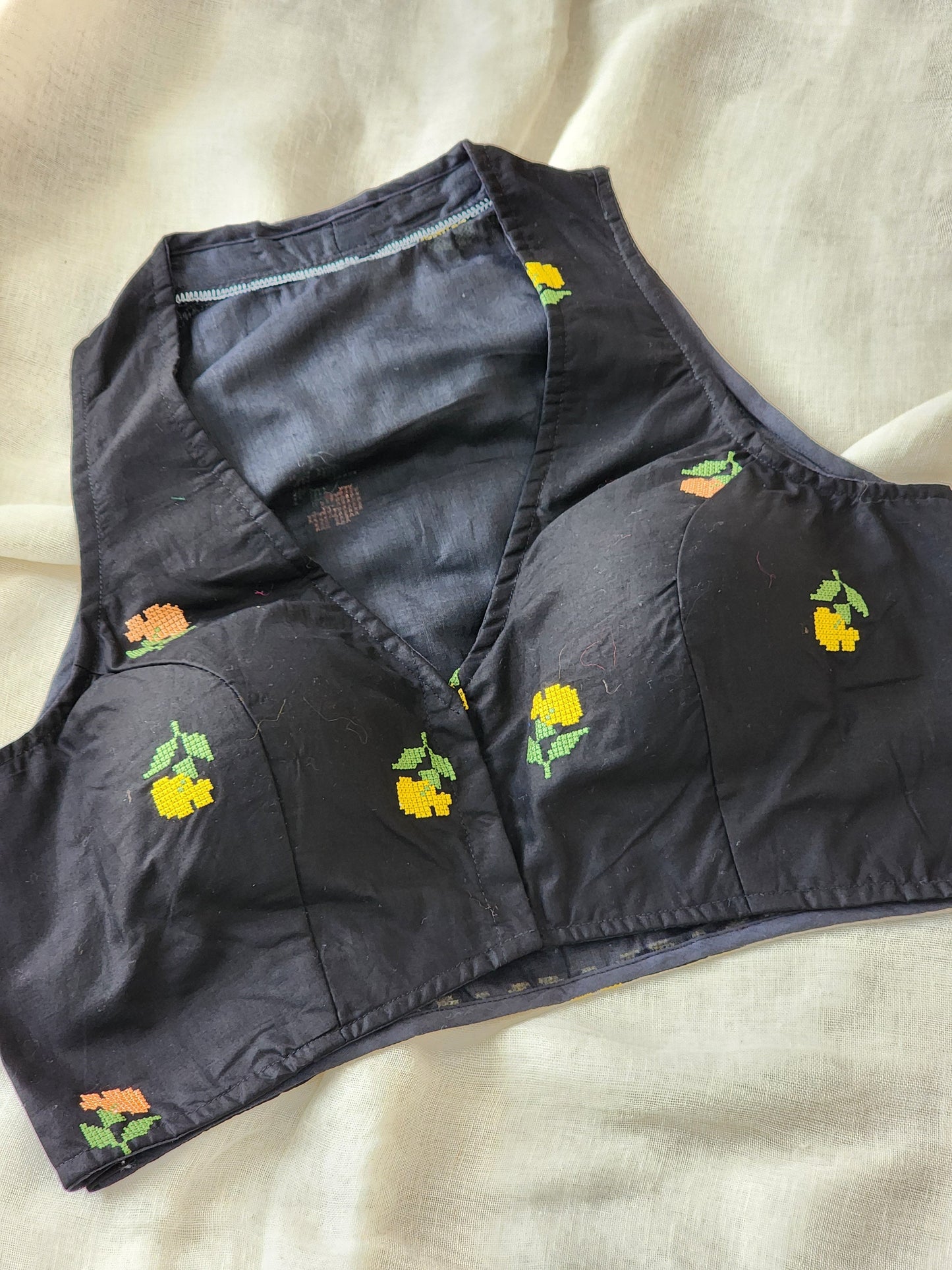 Black Cotton Blouse
