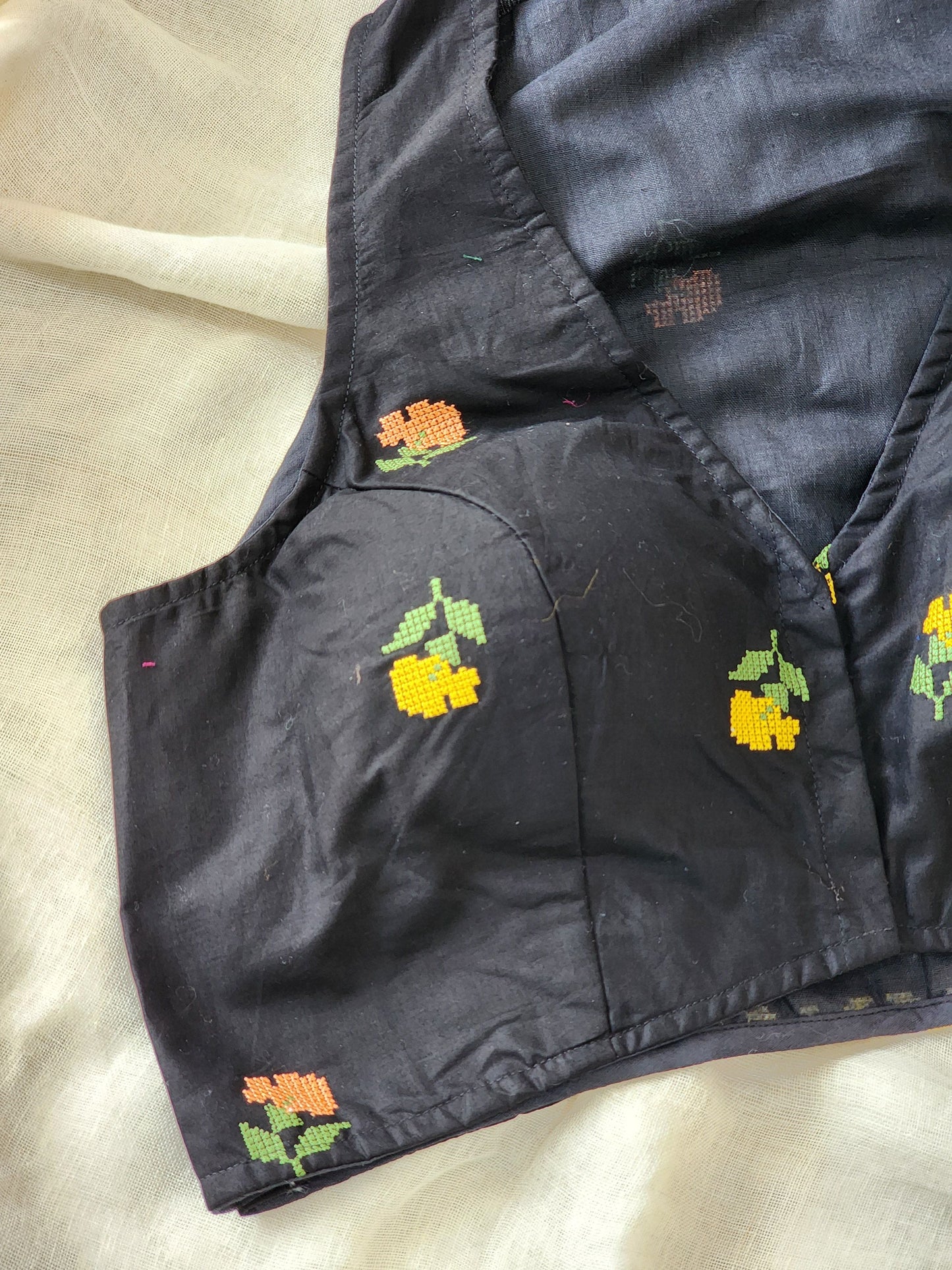 Black Cotton Blouse