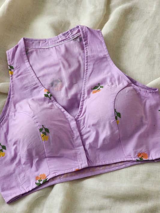 Purple Cotton Blouse