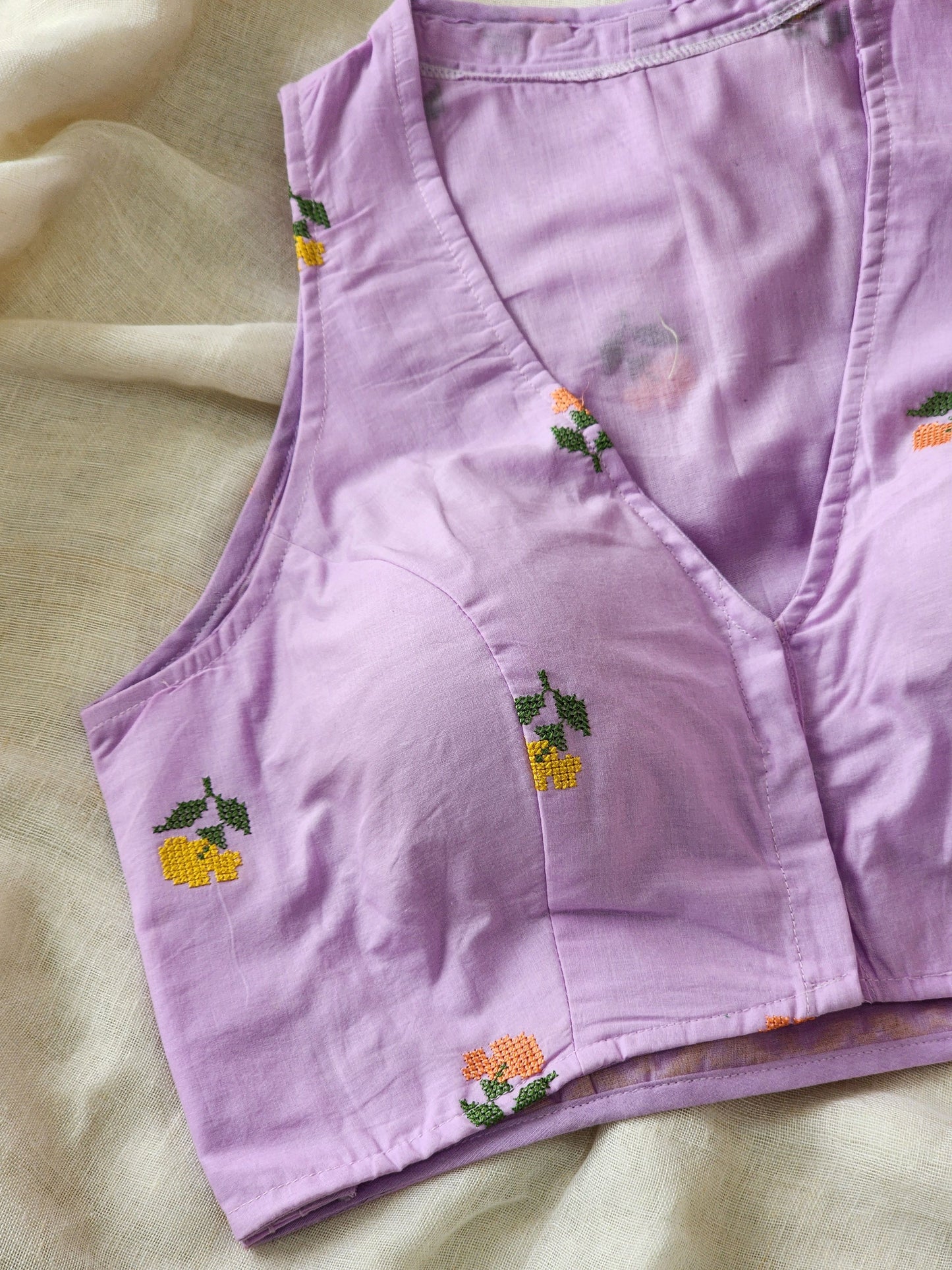 Purple Cotton Blouse