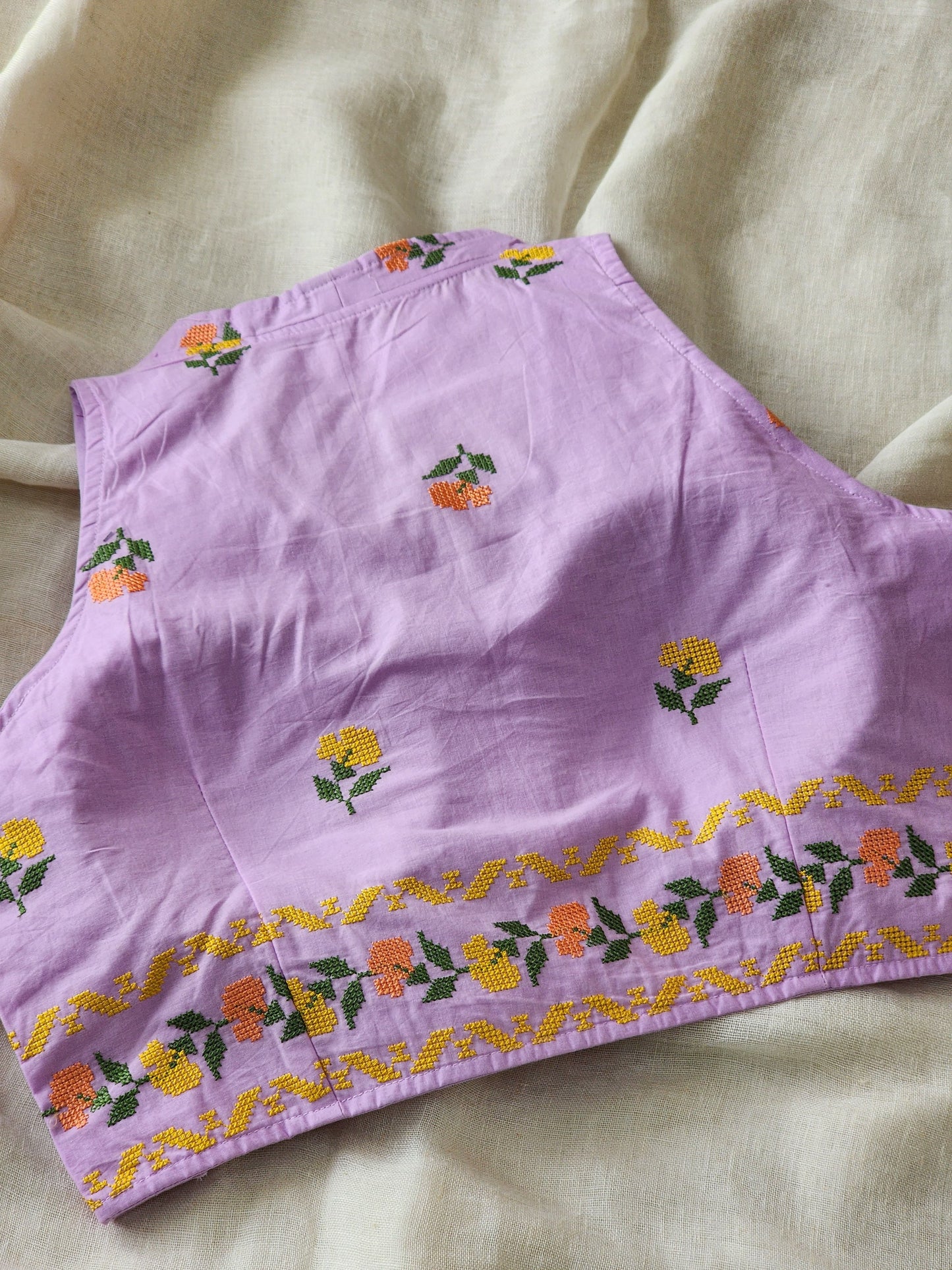 Purple Cotton Blouse