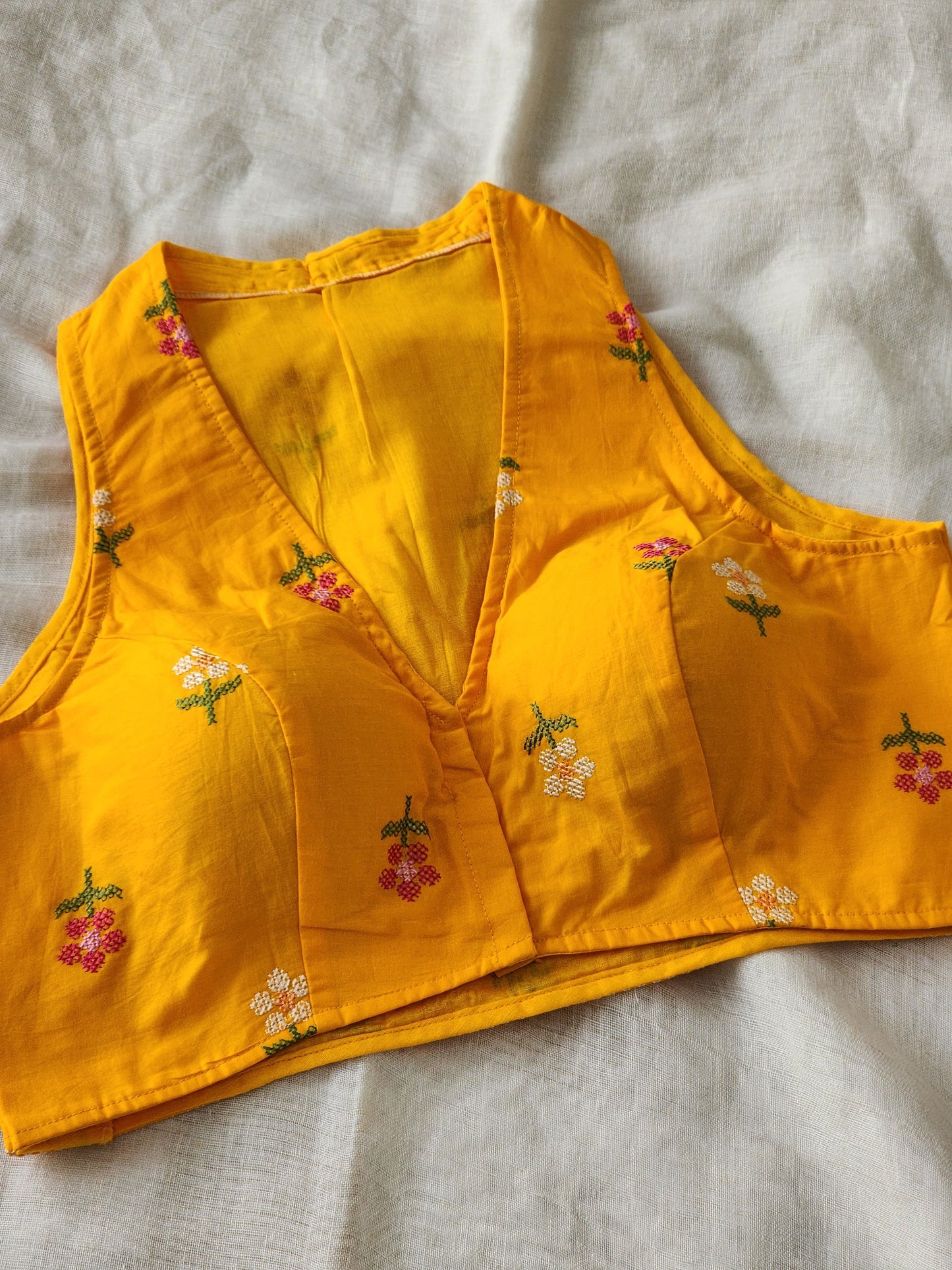 Yellow Cotton Blouse