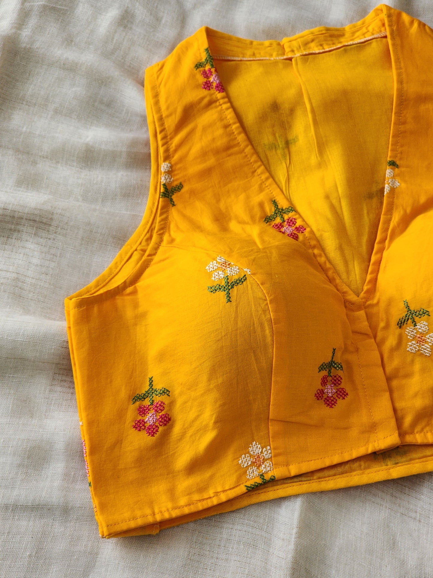 Yellow Cotton Blouse