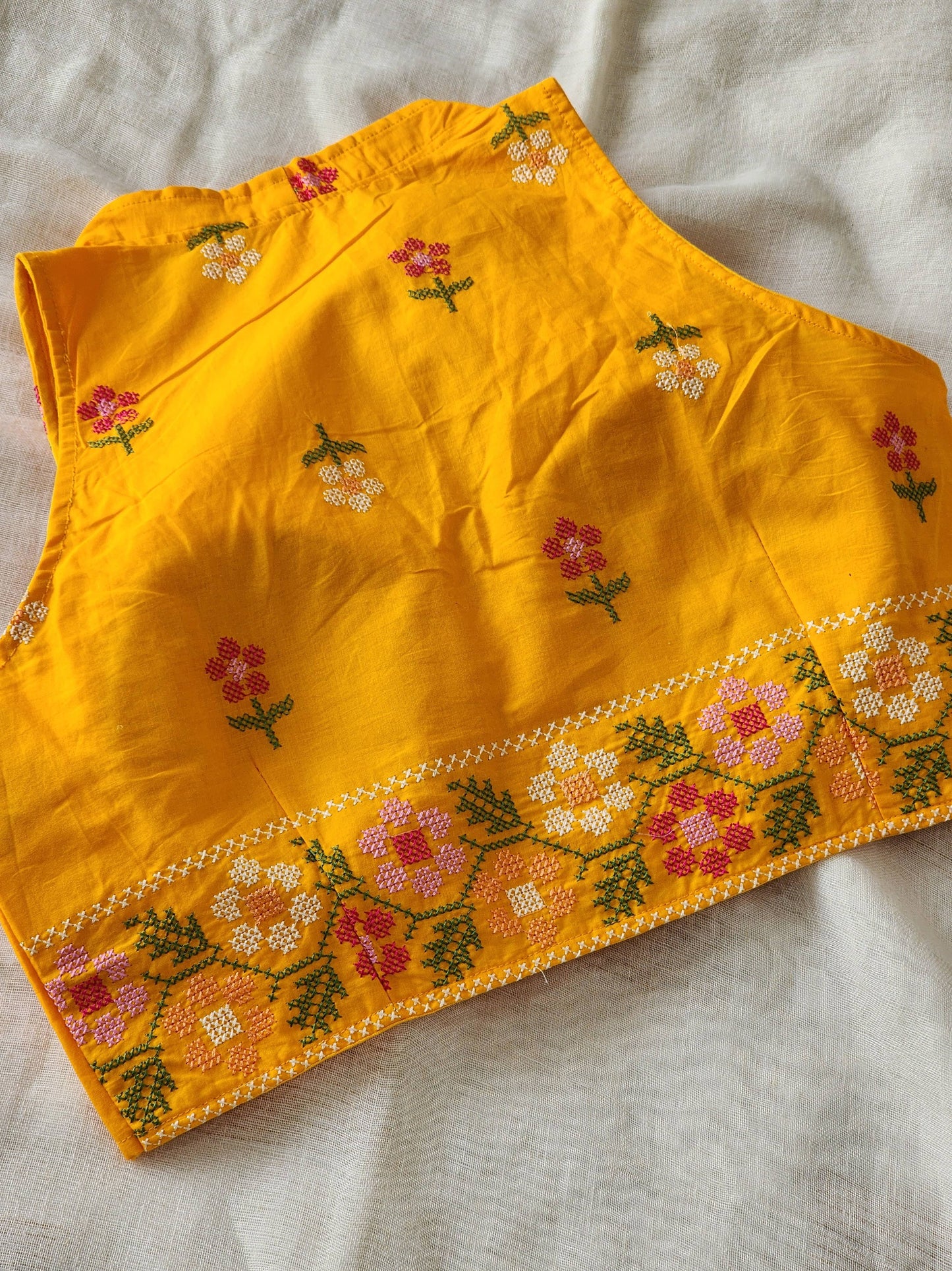 Yellow Cotton Blouse