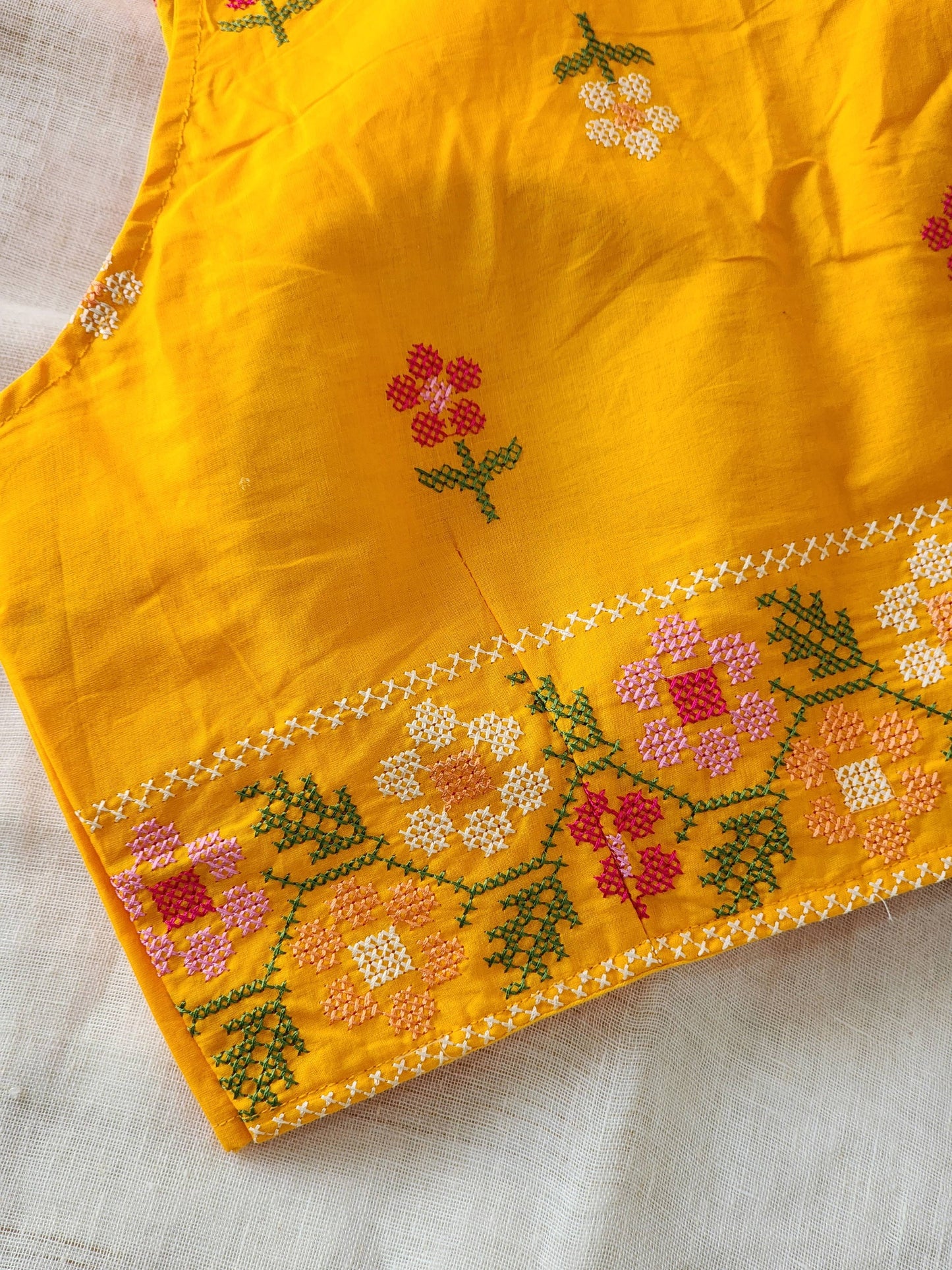 Yellow Cotton Blouse