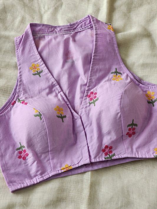 Purple Cotton Blouse