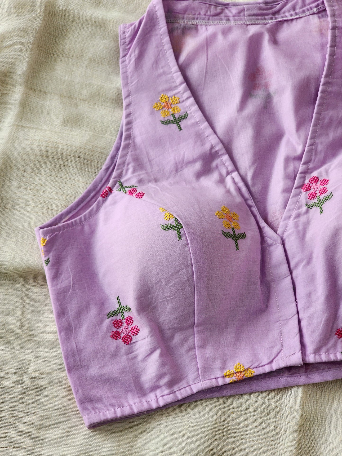 Purple Cotton Blouse