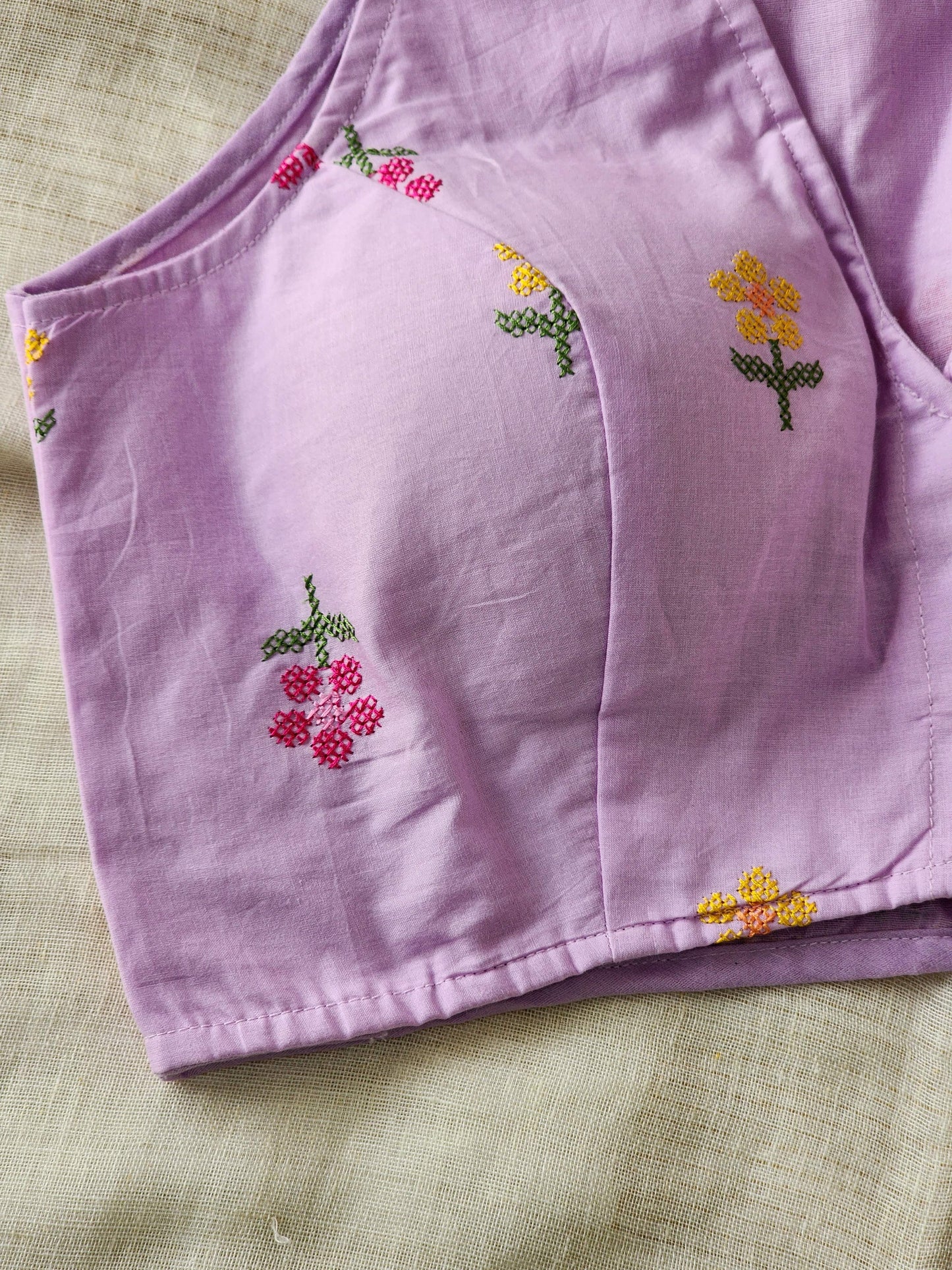 Purple Cotton Blouse