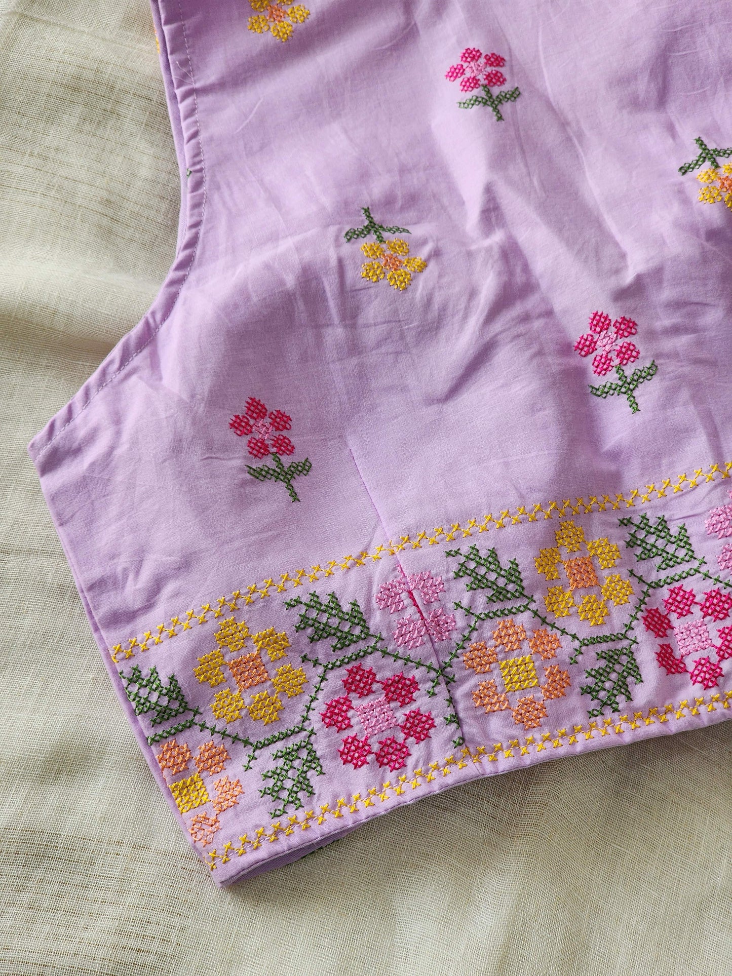 Purple Cotton Blouse