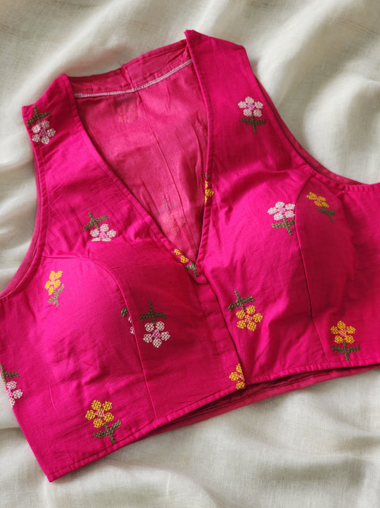 Pink Cotton Blouse