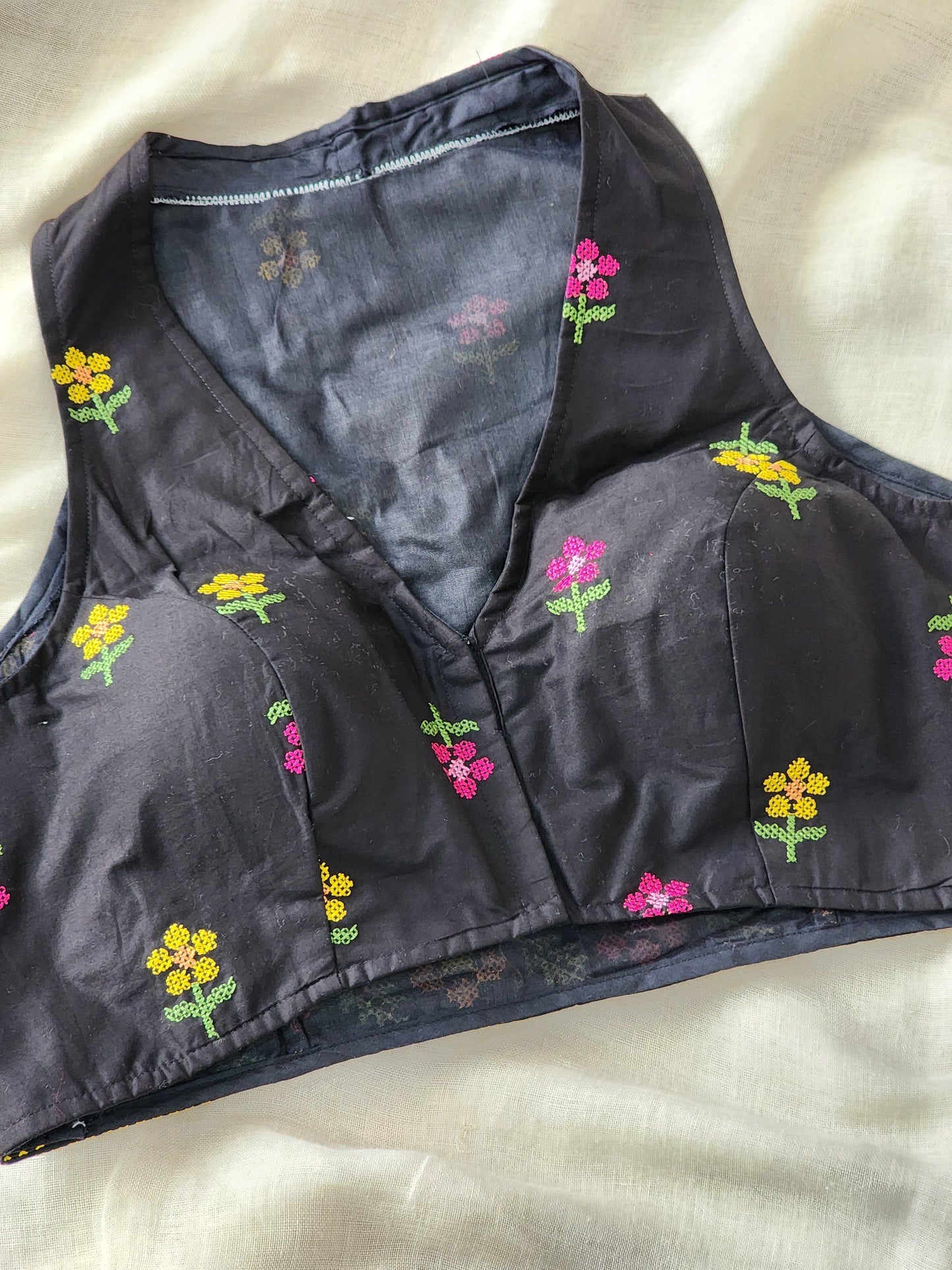 Black Cotton Blouse