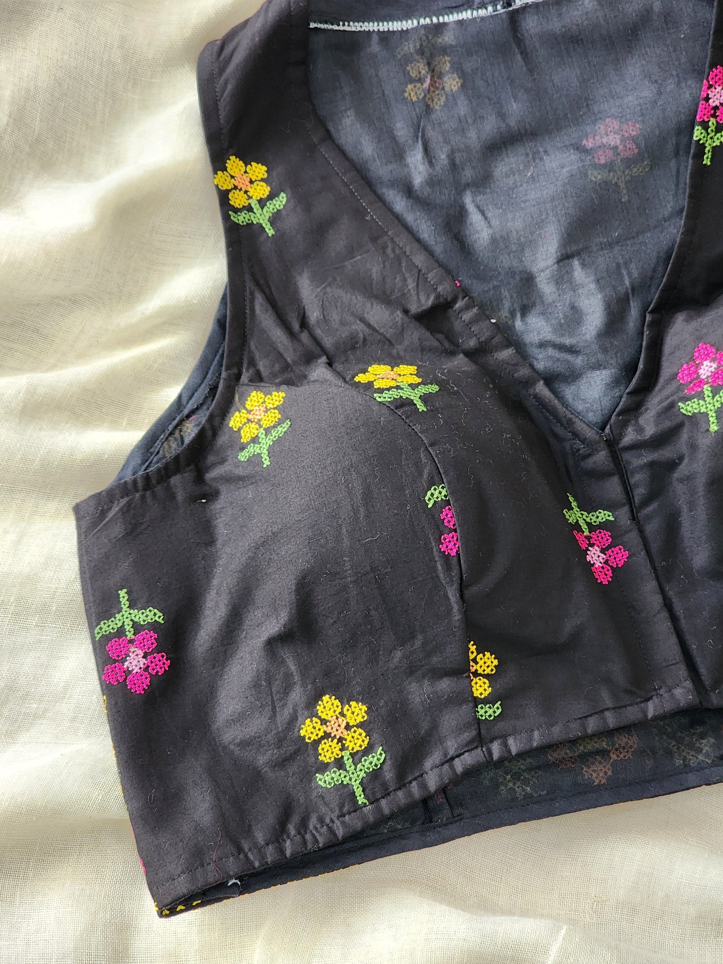 Black Cotton Blouse