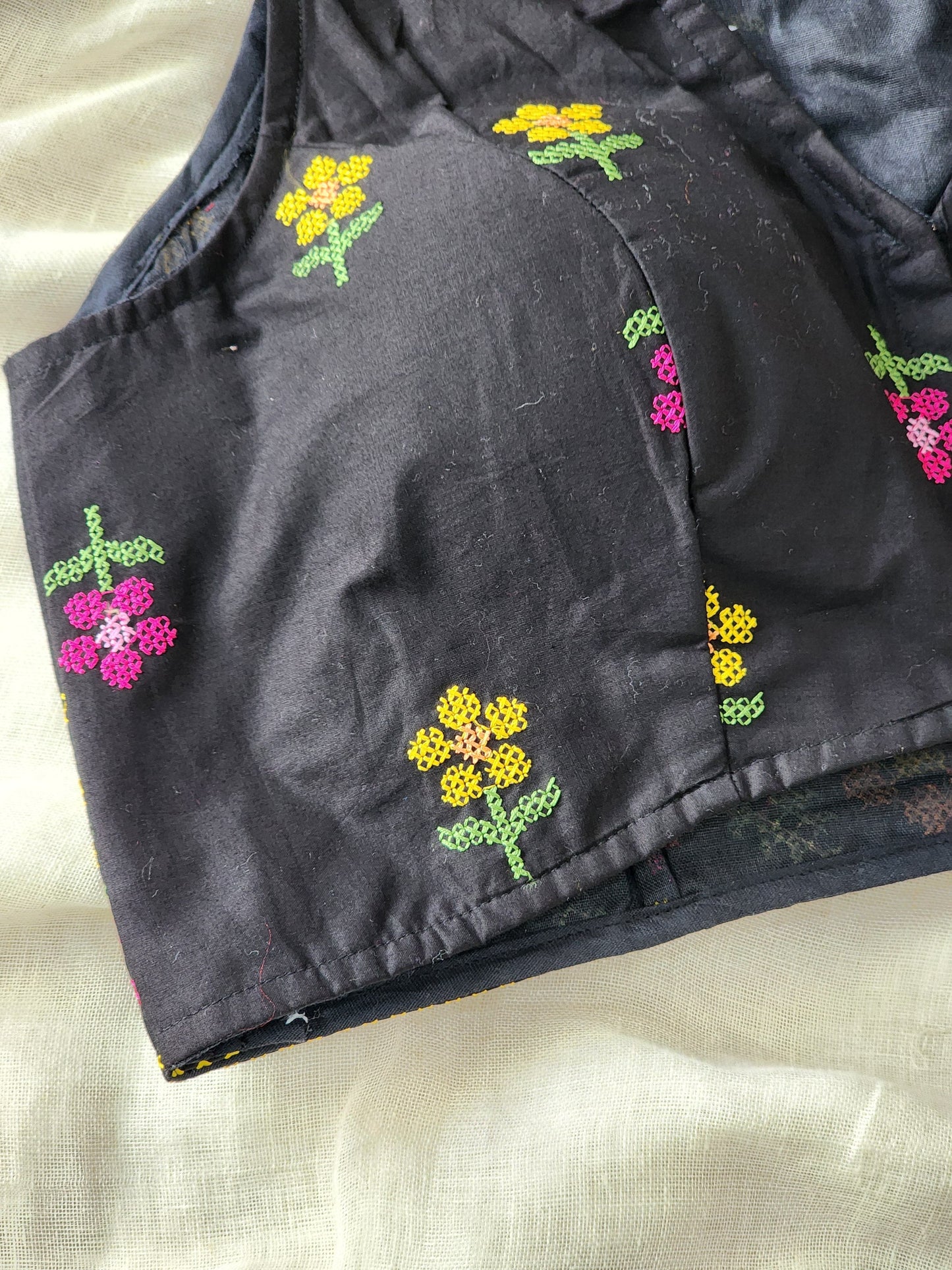 Black Cotton Blouse