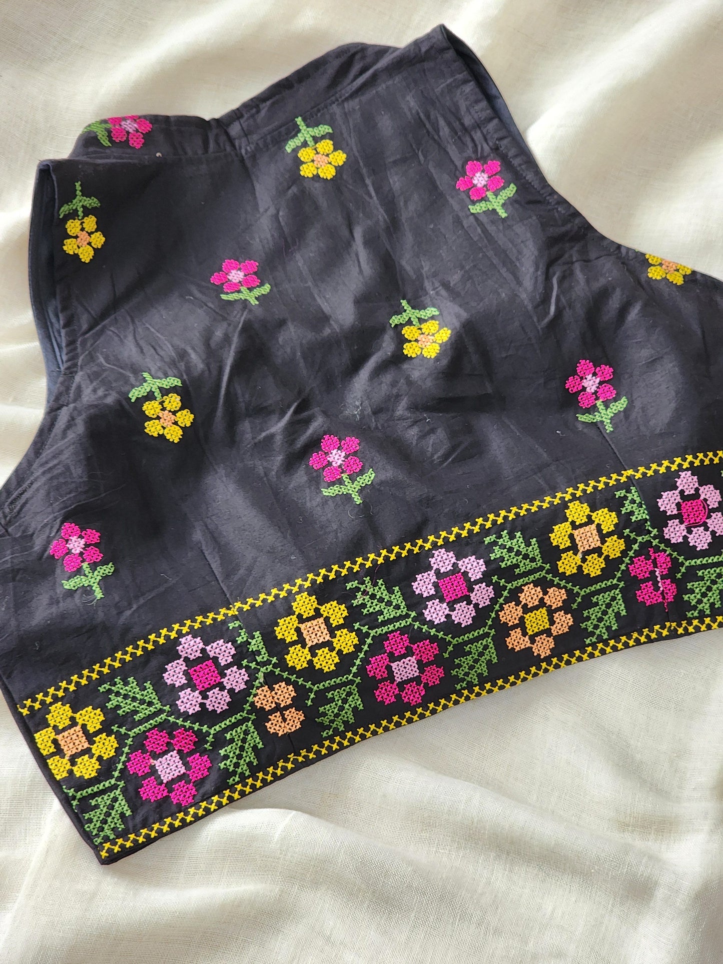 Black Cotton Blouse