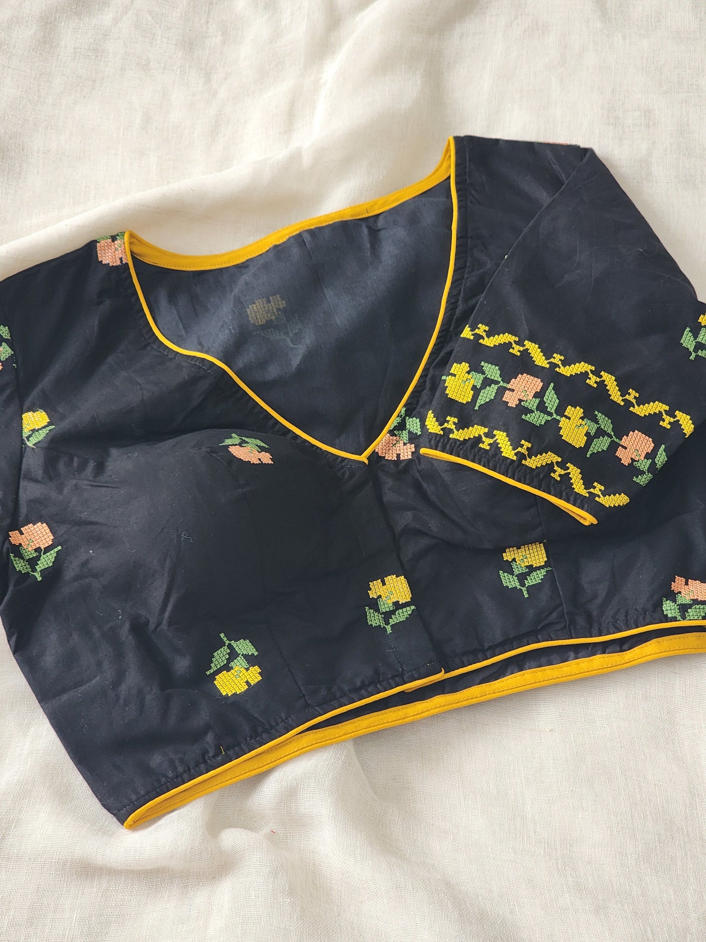 Black Cotton Blouse