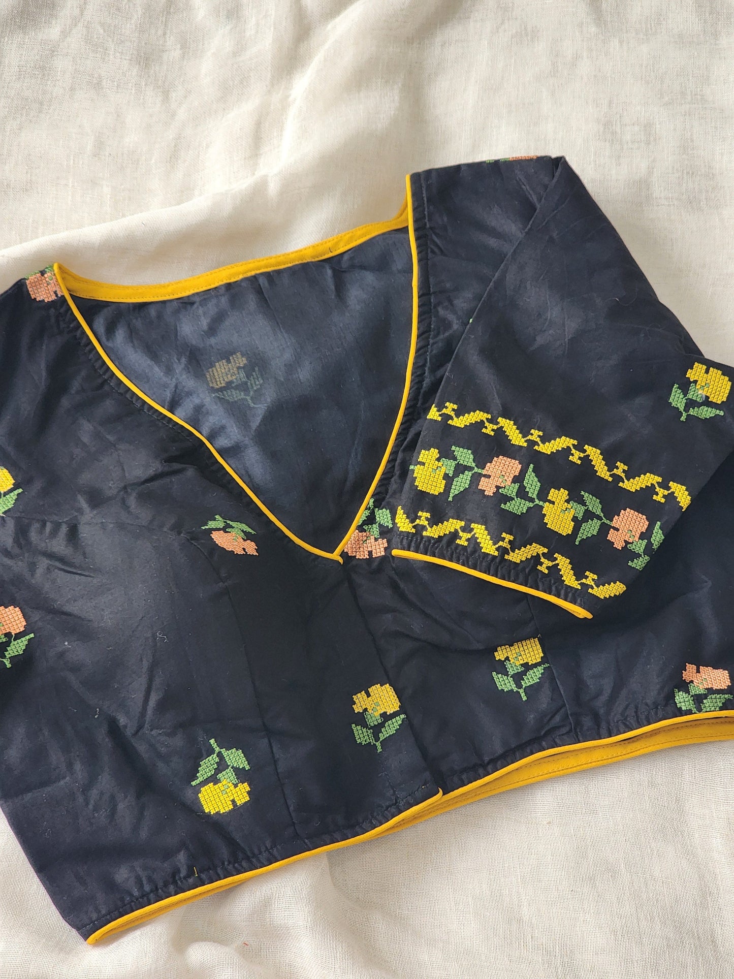 Black Cotton Blouse