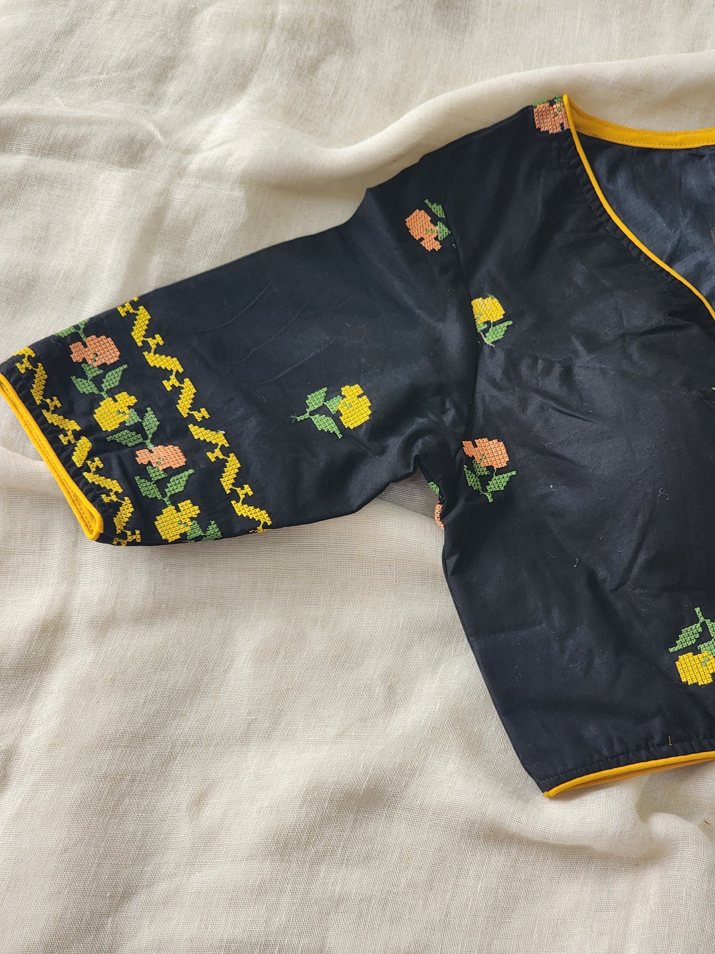 Black Cotton Blouse