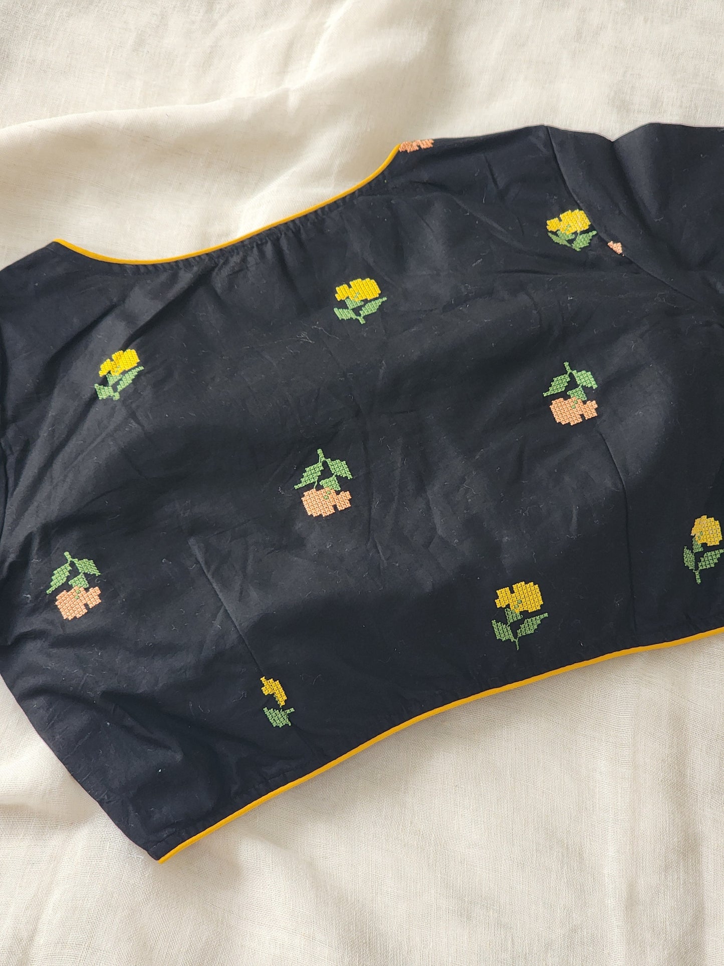 Black Cotton Blouse