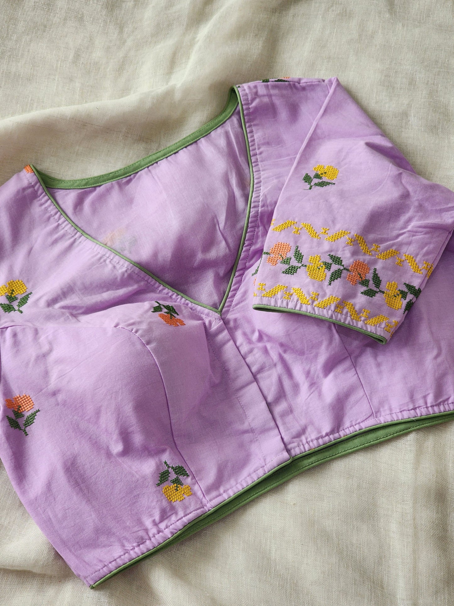Purple Cotton Blouse