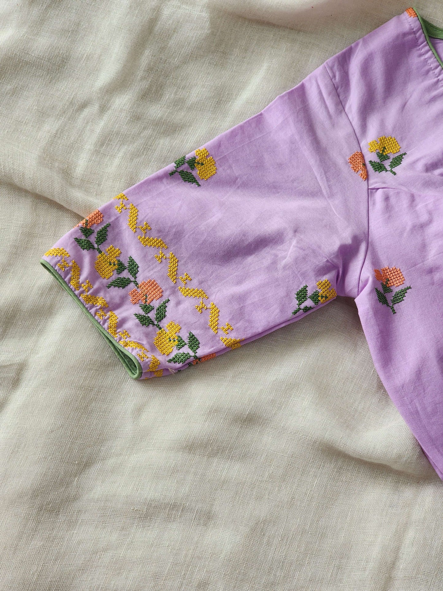 Purple Cotton Blouse