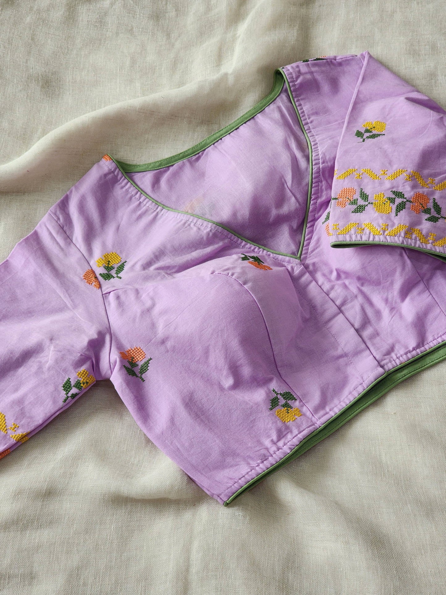 Purple Cotton Blouse