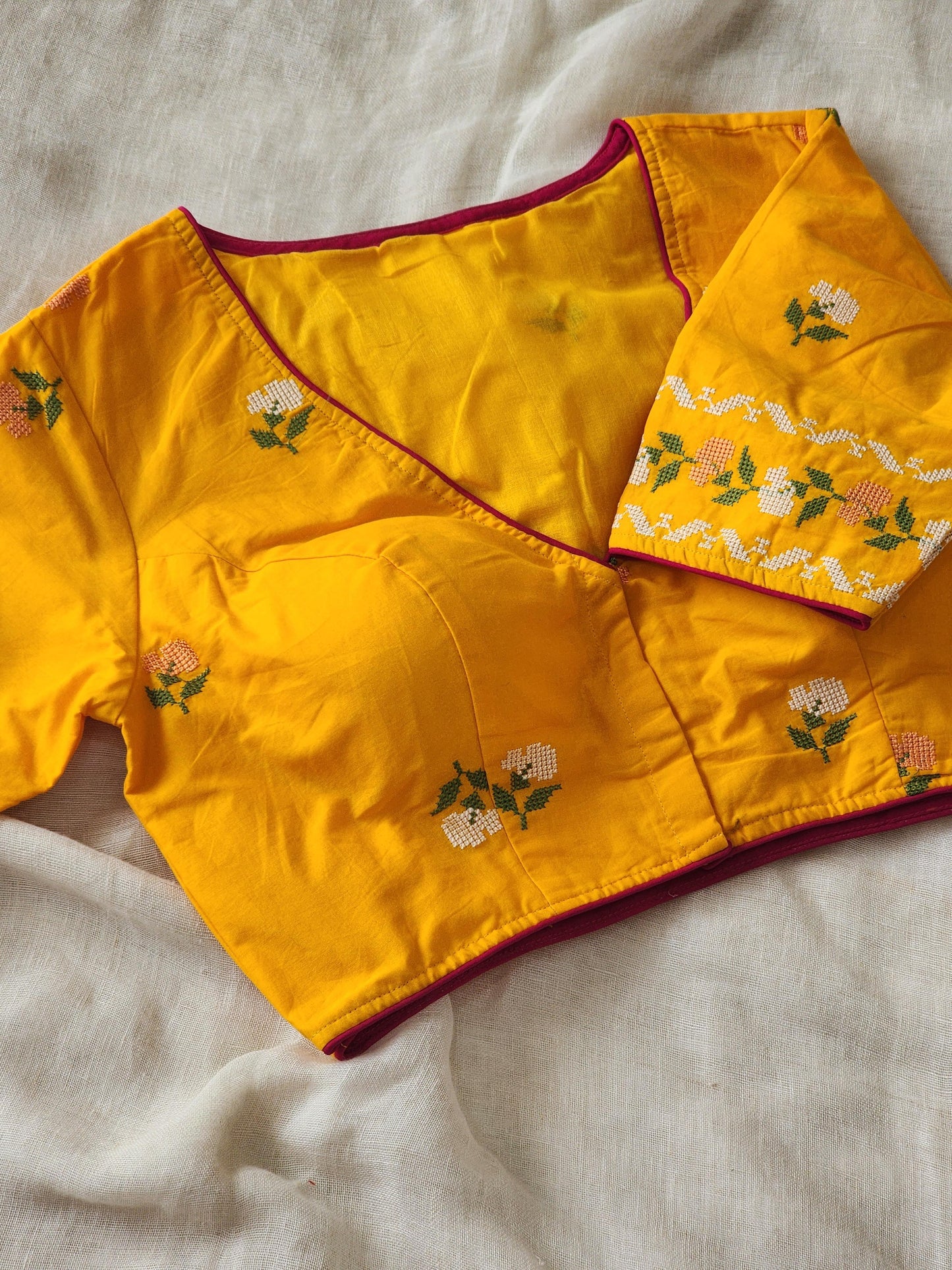Yellow Cotton Blouse