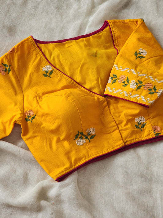 Yellow Cotton Blouse