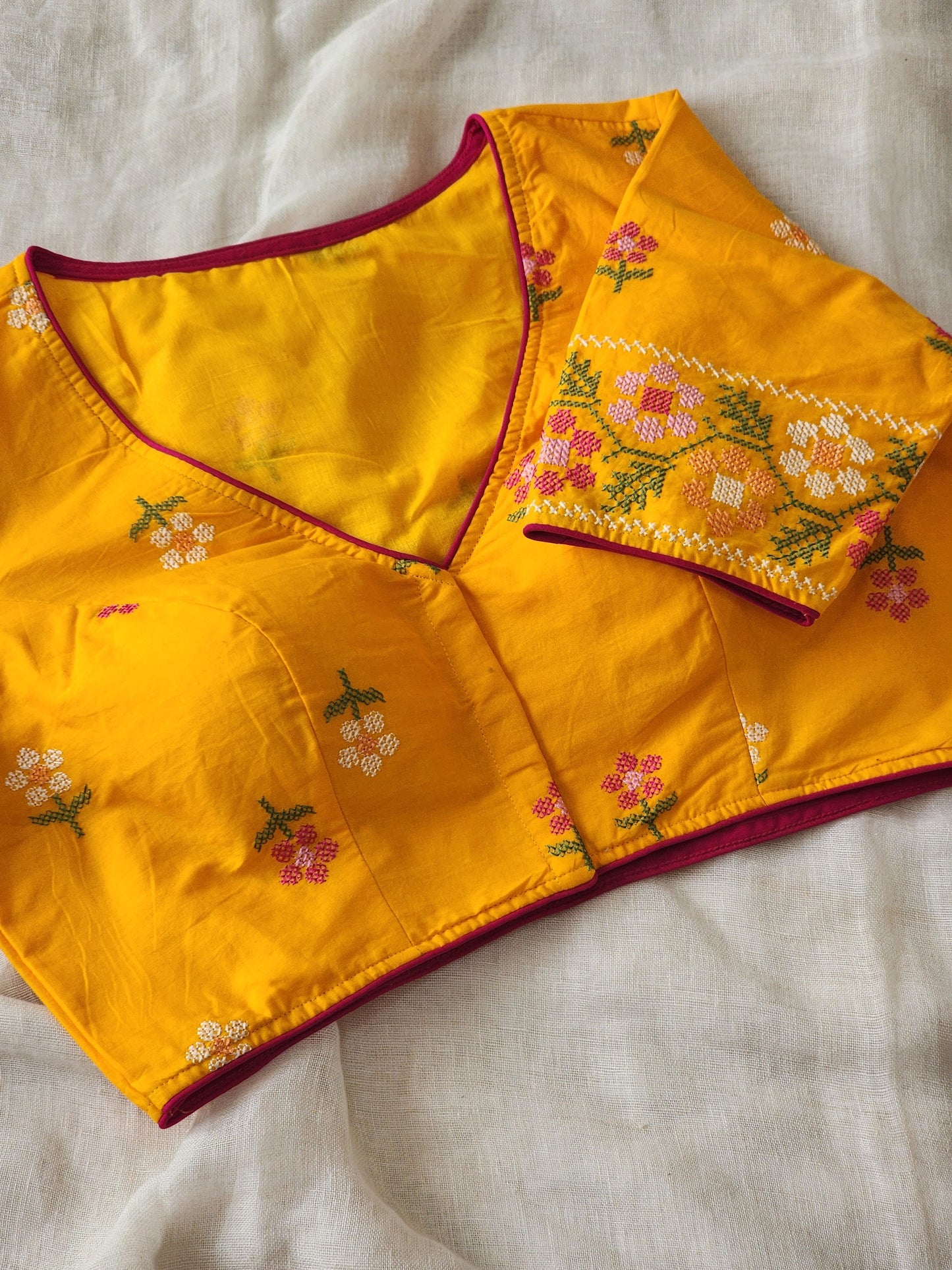 Yellow Cotton Blouse