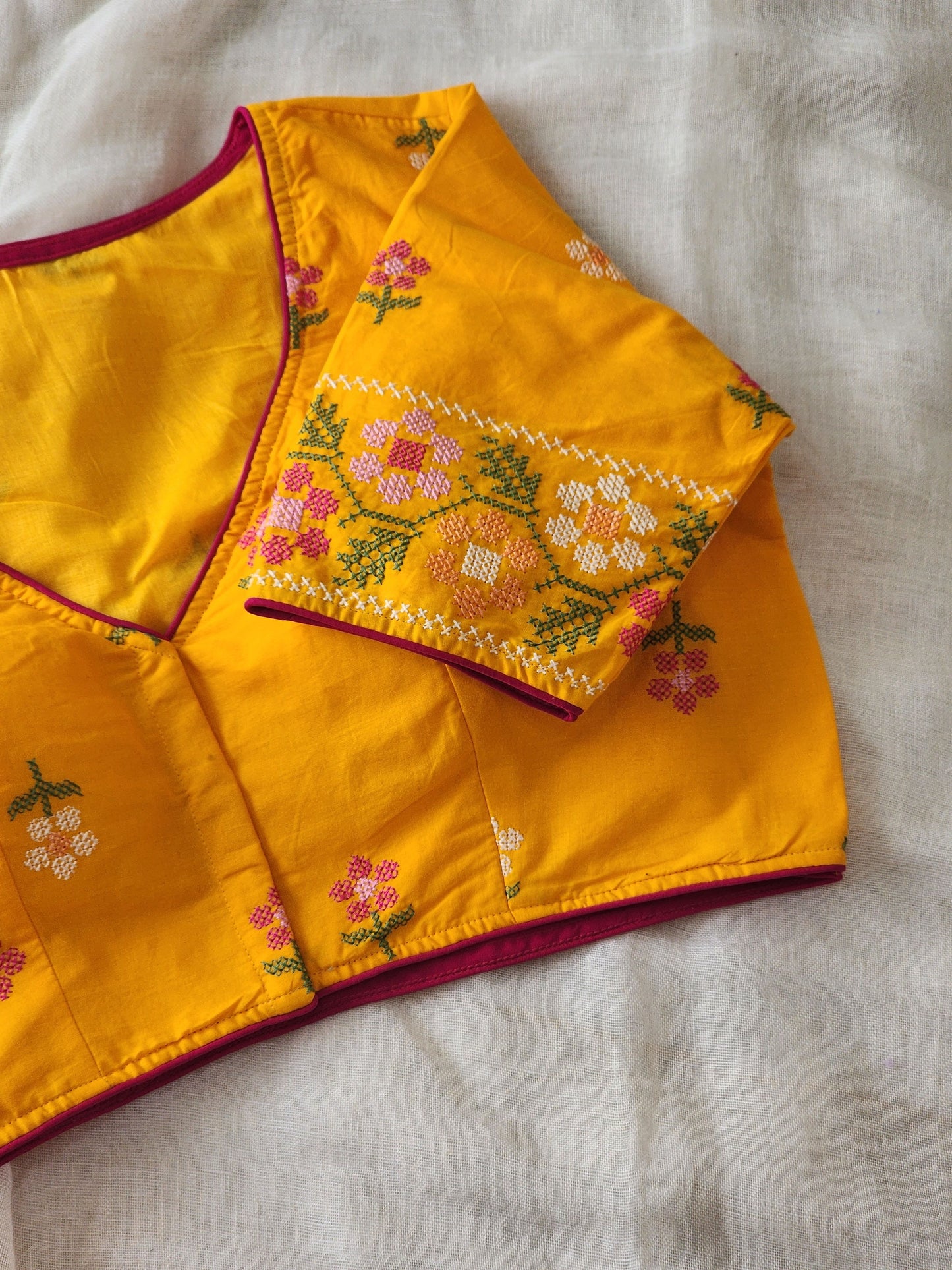 Yellow Cotton Blouse