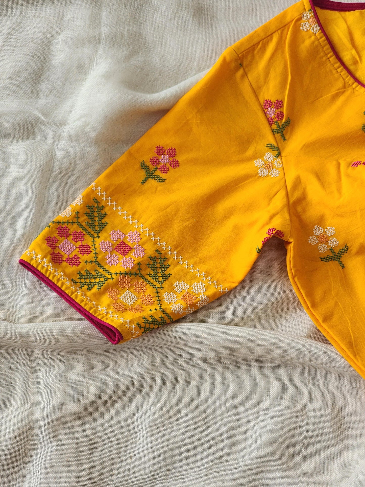 Yellow Cotton Blouse