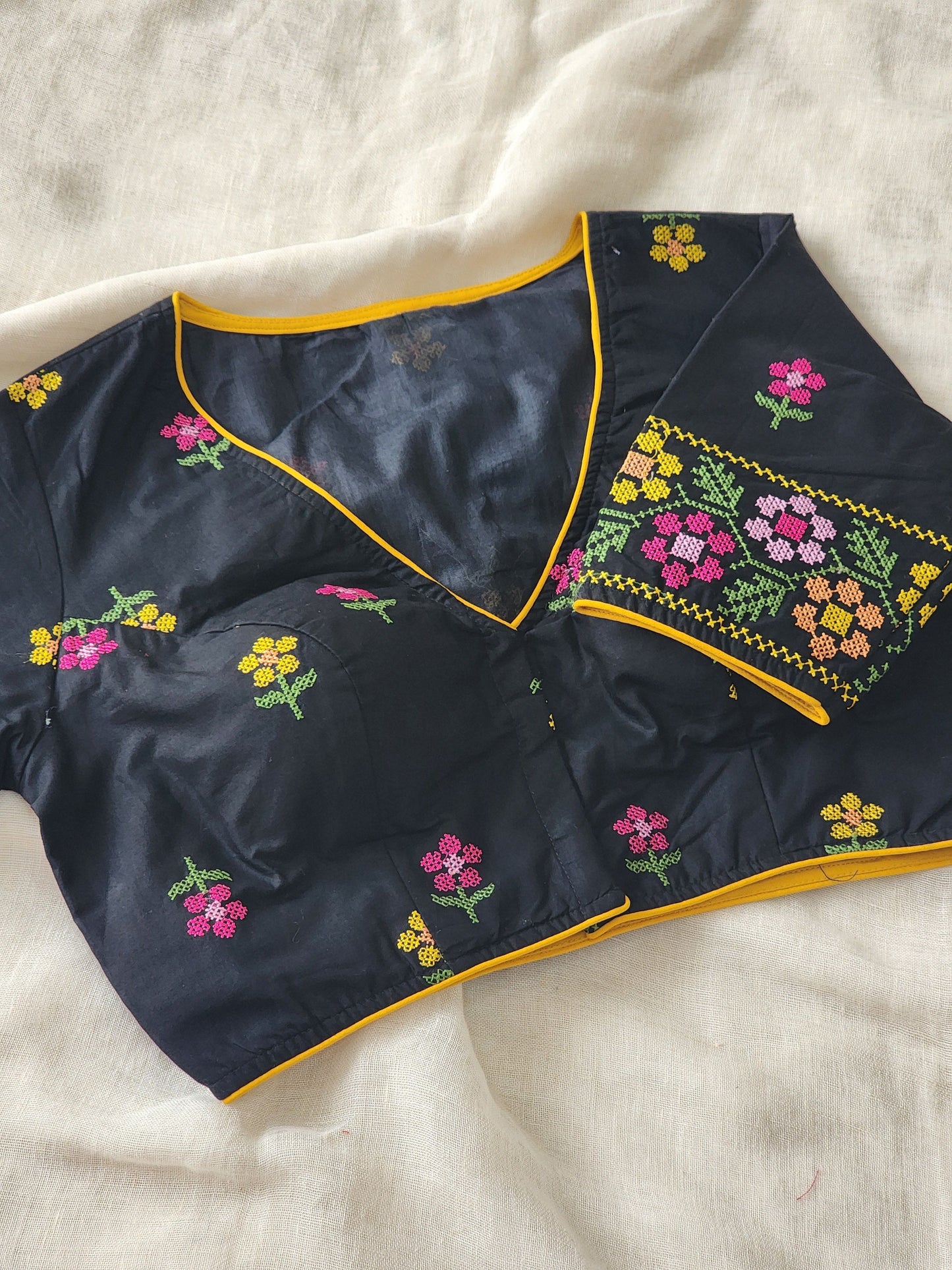 Black Cotton Blouse