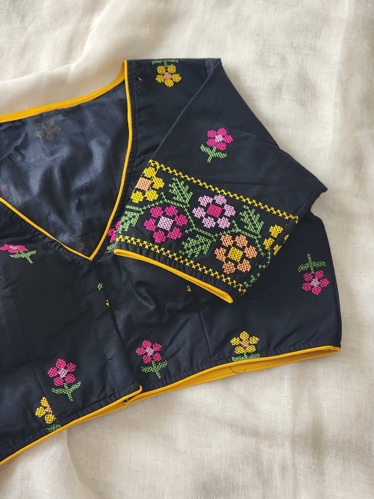 Black Cotton Blouse