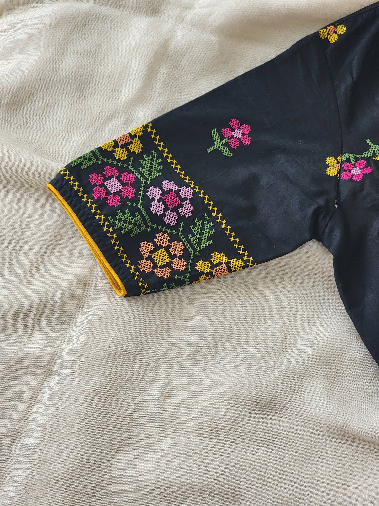 Black Cotton Blouse