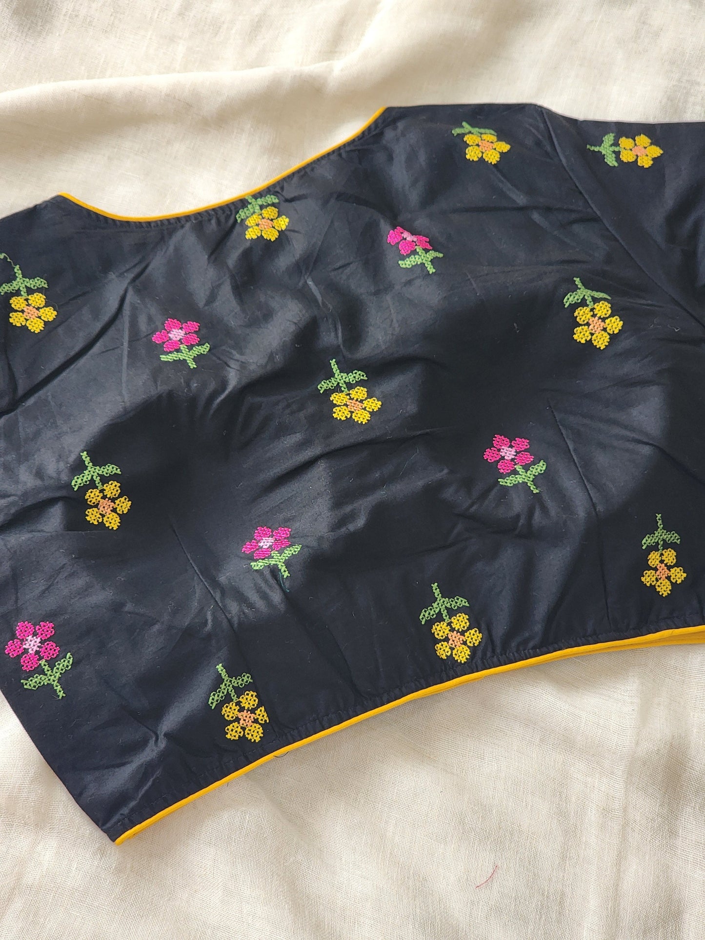 Black Cotton Blouse