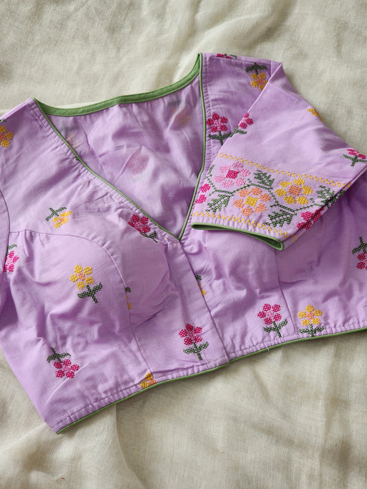 Purple Cotton Blouse