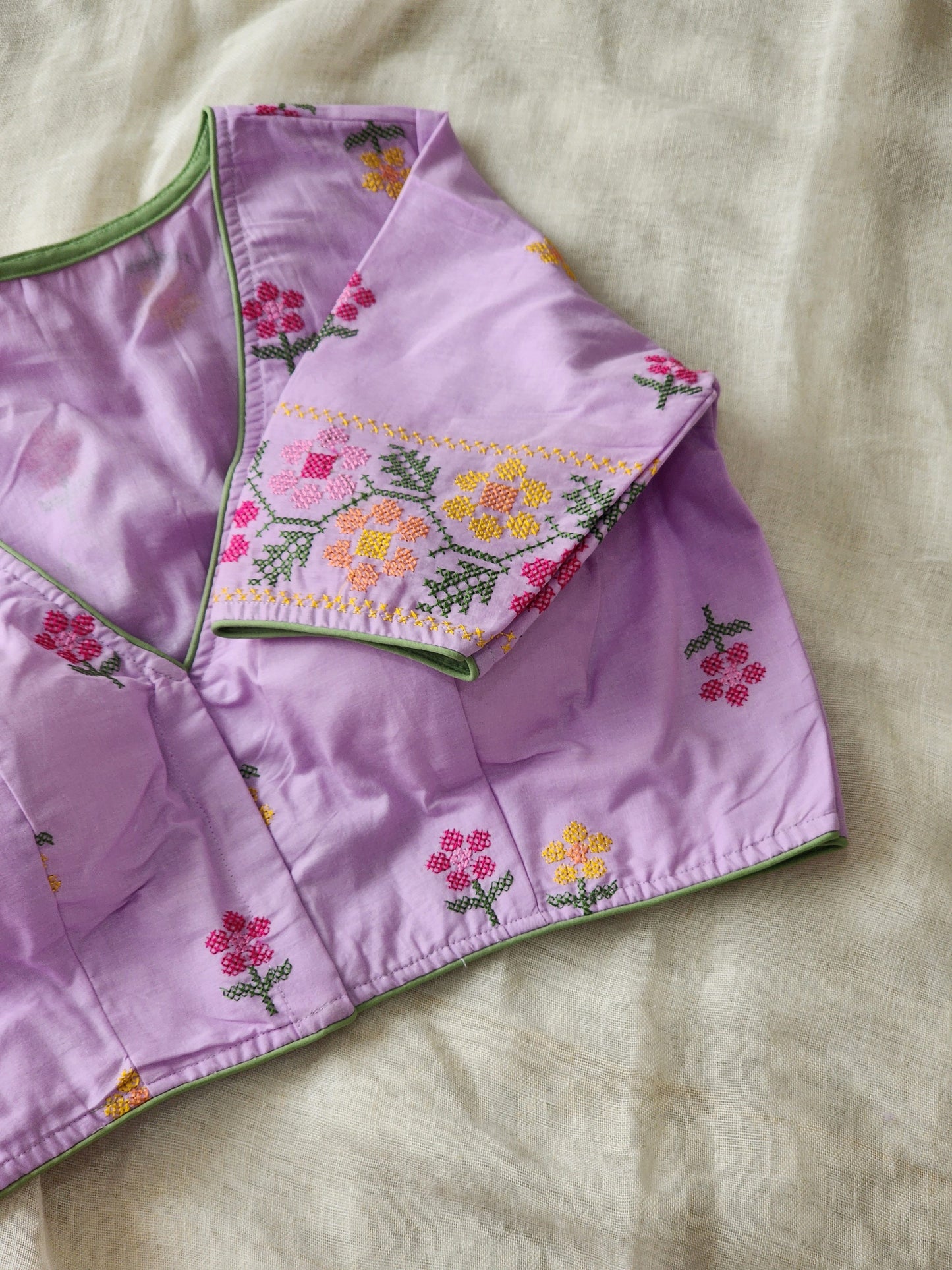 Purple Cotton Blouse