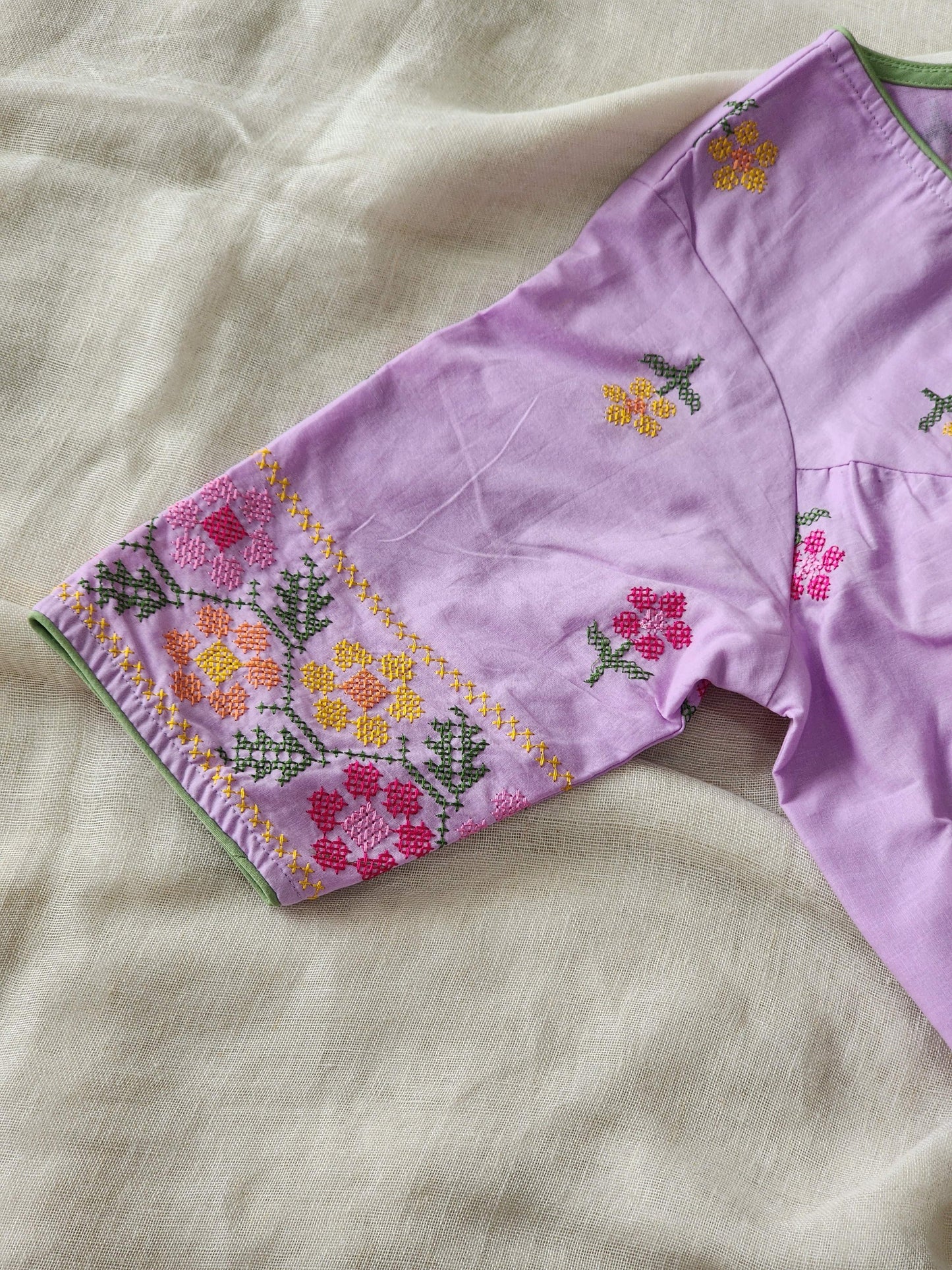 Purple Cotton Blouse