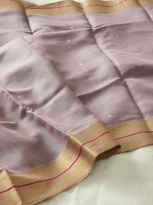 Mauve Silk Cotton Saree