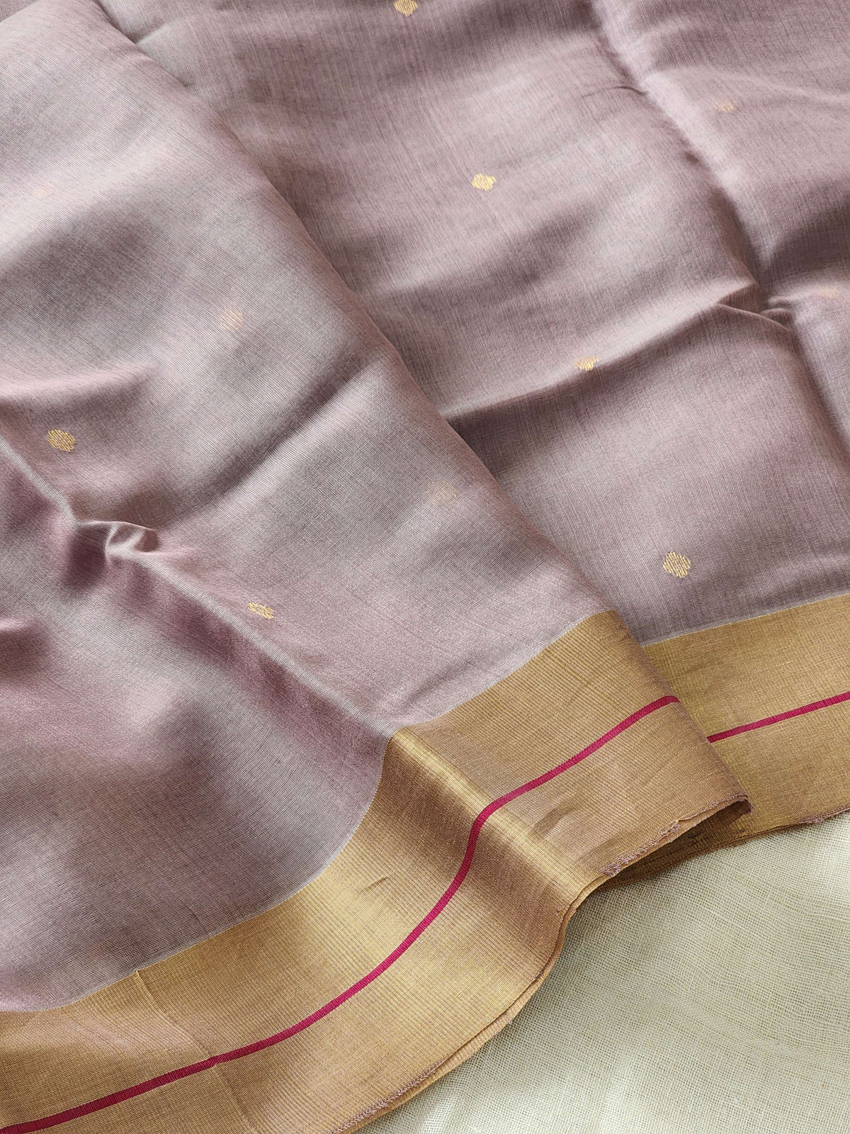 Mauve Silk Cotton Saree